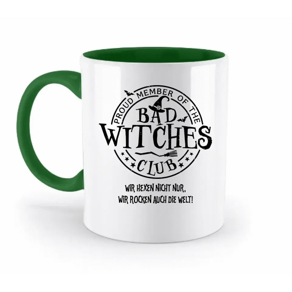 BAD WITCHES CLUB + Text • Halloween • zweifarbige Tasse • Exklusivdesign • personalisiert