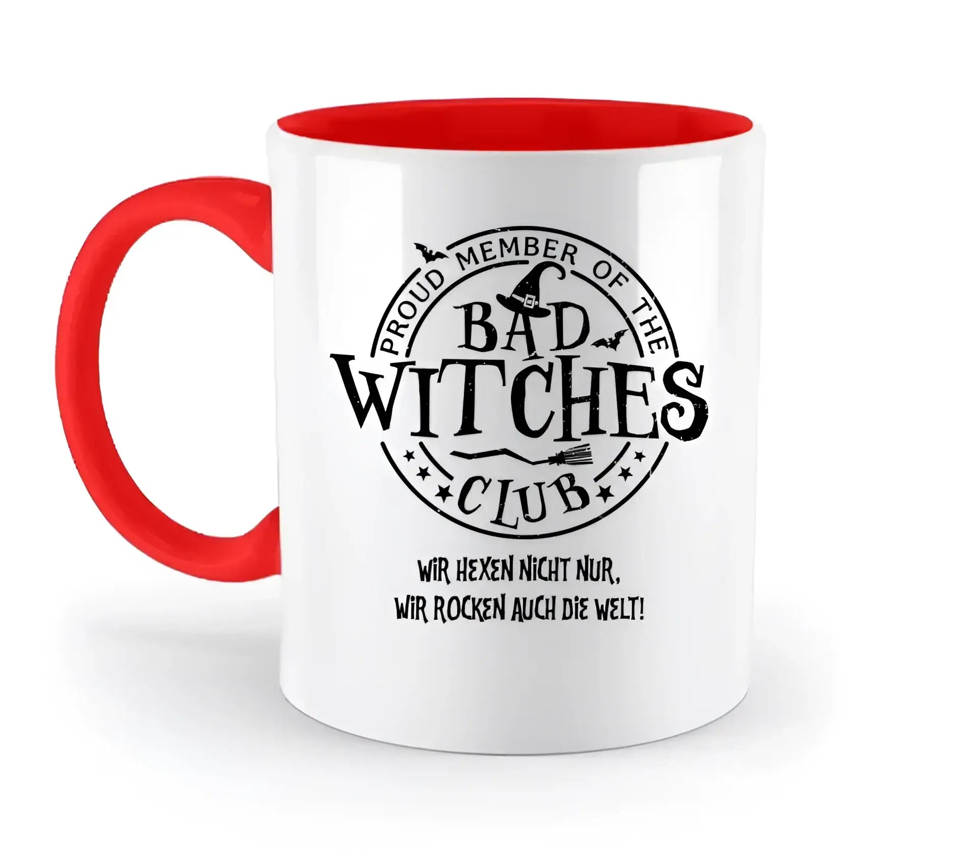BAD WITCHES CLUB + Text • Halloween • zweifarbige Tasse • Exklusivdesign • personalisiert