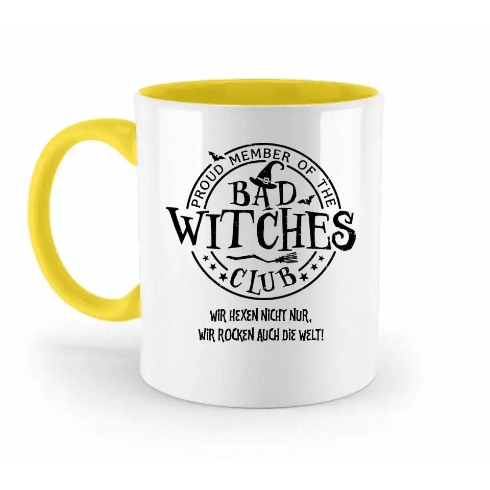 BAD WITCHES CLUB + Text • Halloween • zweifarbige Tasse • Exklusivdesign • personalisiert