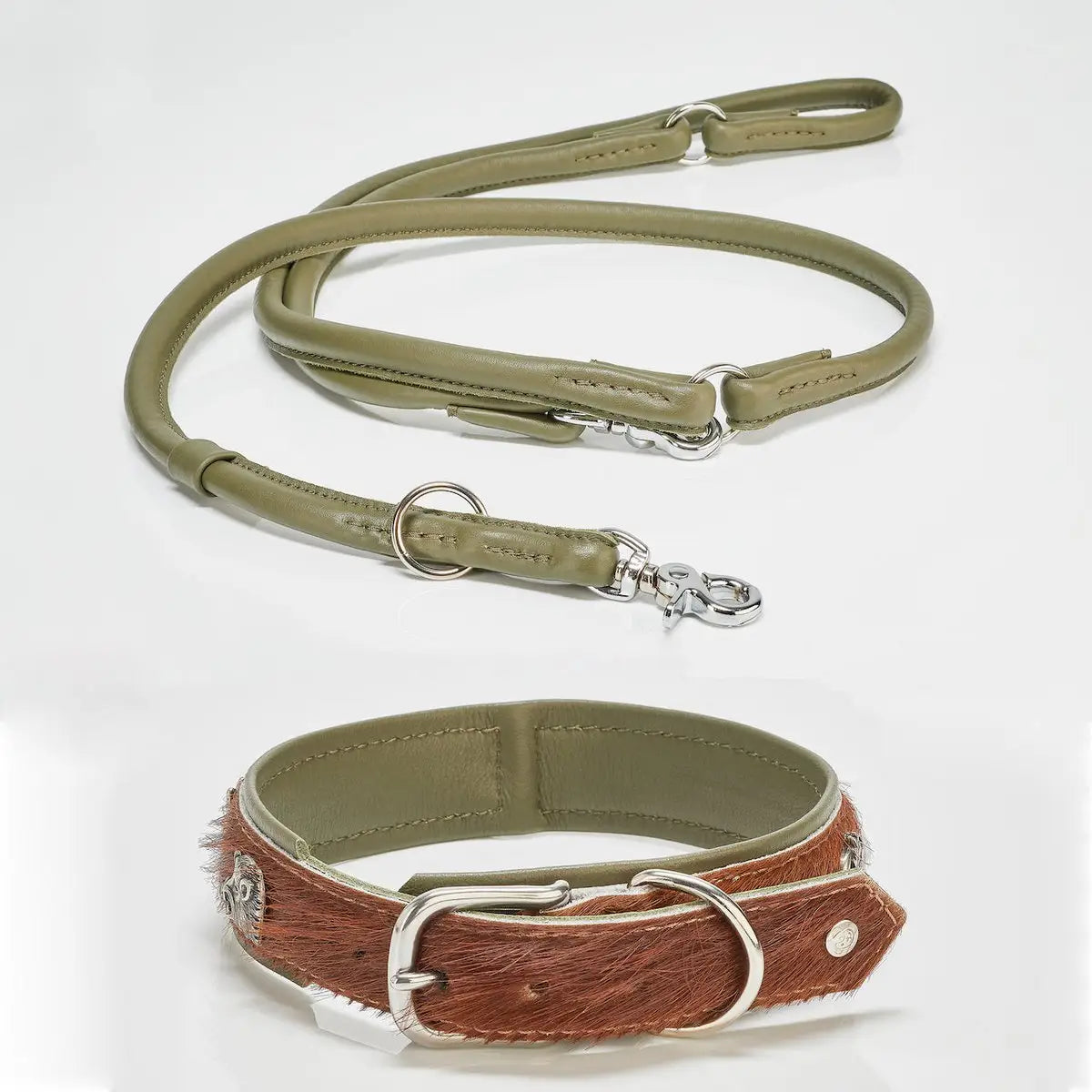 BAVARIA - Exklusives Hundehalsband im aufregenden Material-Mix