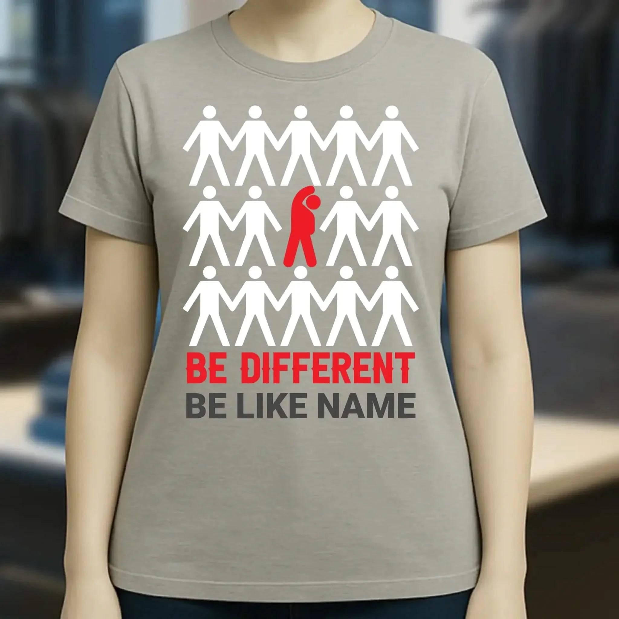Be different • Ladies Premium T-Shirt XS-2XL aus Bio-Baumwolle für Damen • Exklusivdesign • personalisiert