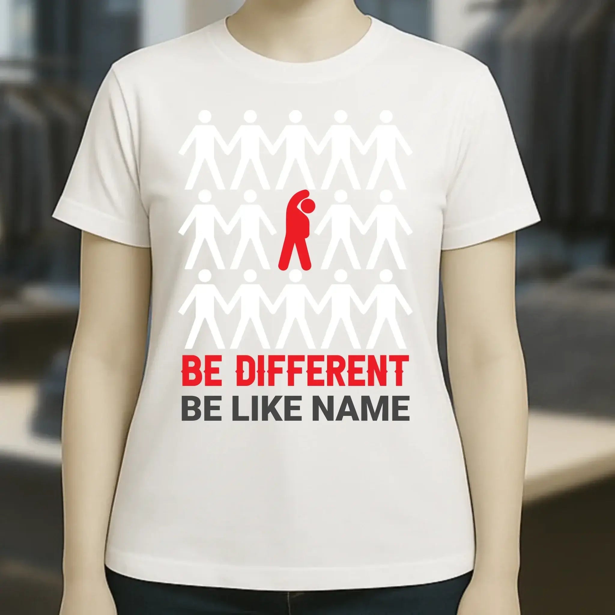 Be different • Ladies Premium T-Shirt XS-2XL aus Bio-Baumwolle für Damen • Exklusivdesign • personalisiert
