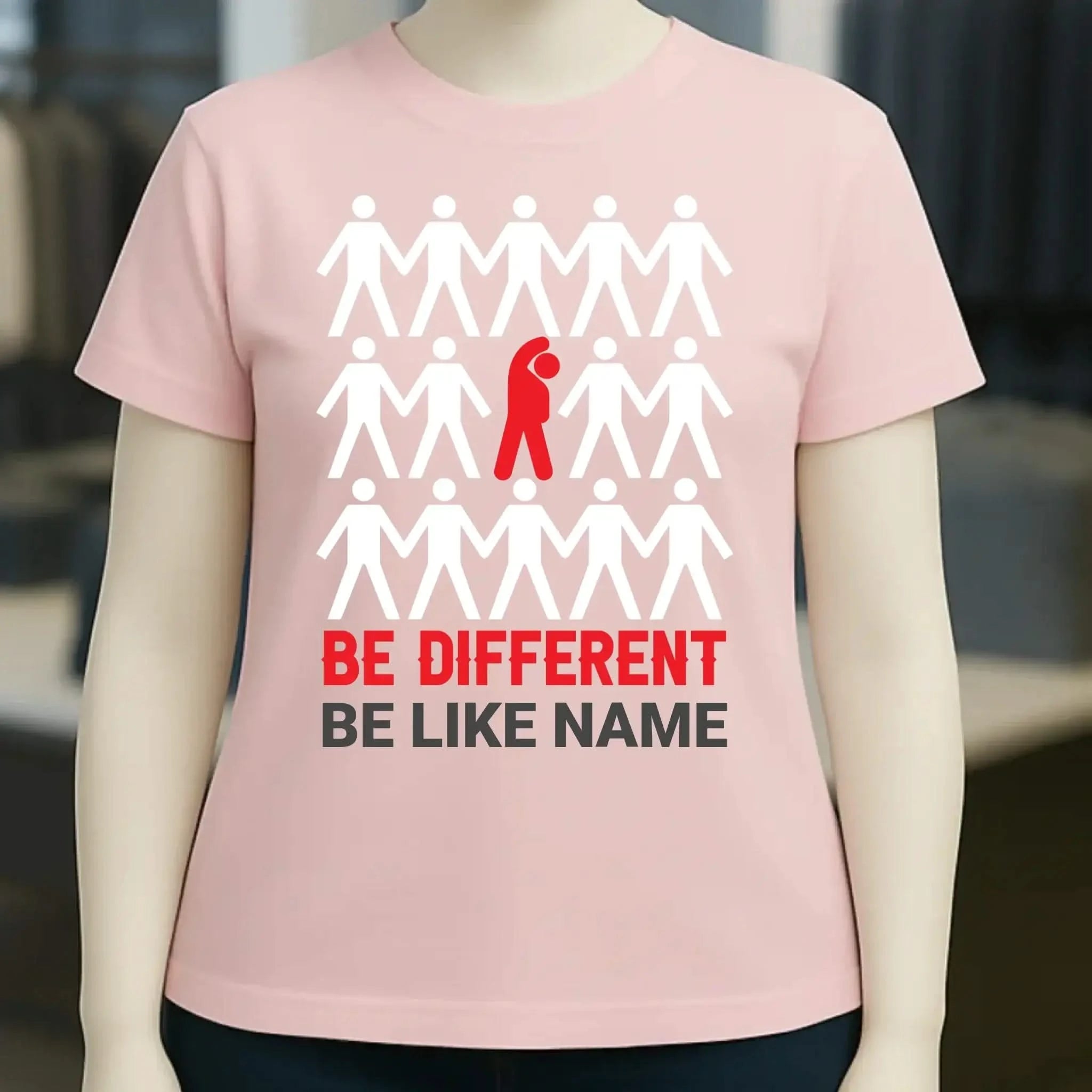 Be different • Ladies Premium T-Shirt XS-2XL aus Bio-Baumwolle für Damen • Exklusivdesign • personalisiert