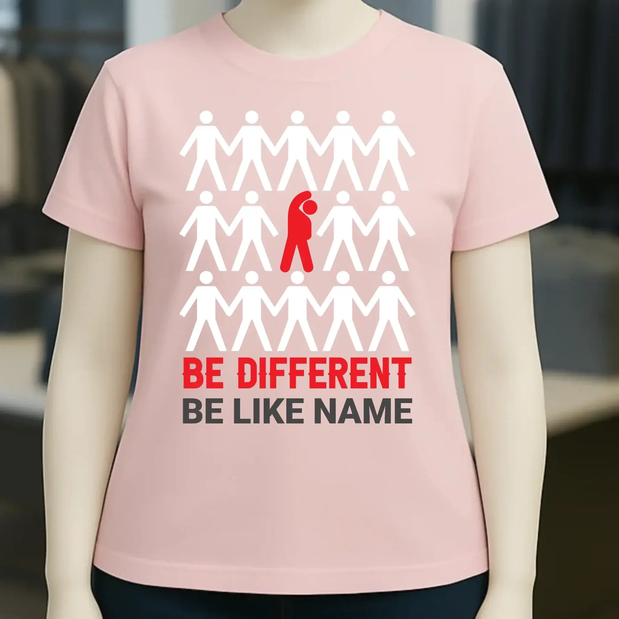 Be different • Ladies Premium T-Shirt XS-2XL aus Bio-Baumwolle für Damen • Exklusivdesign • personalisiert