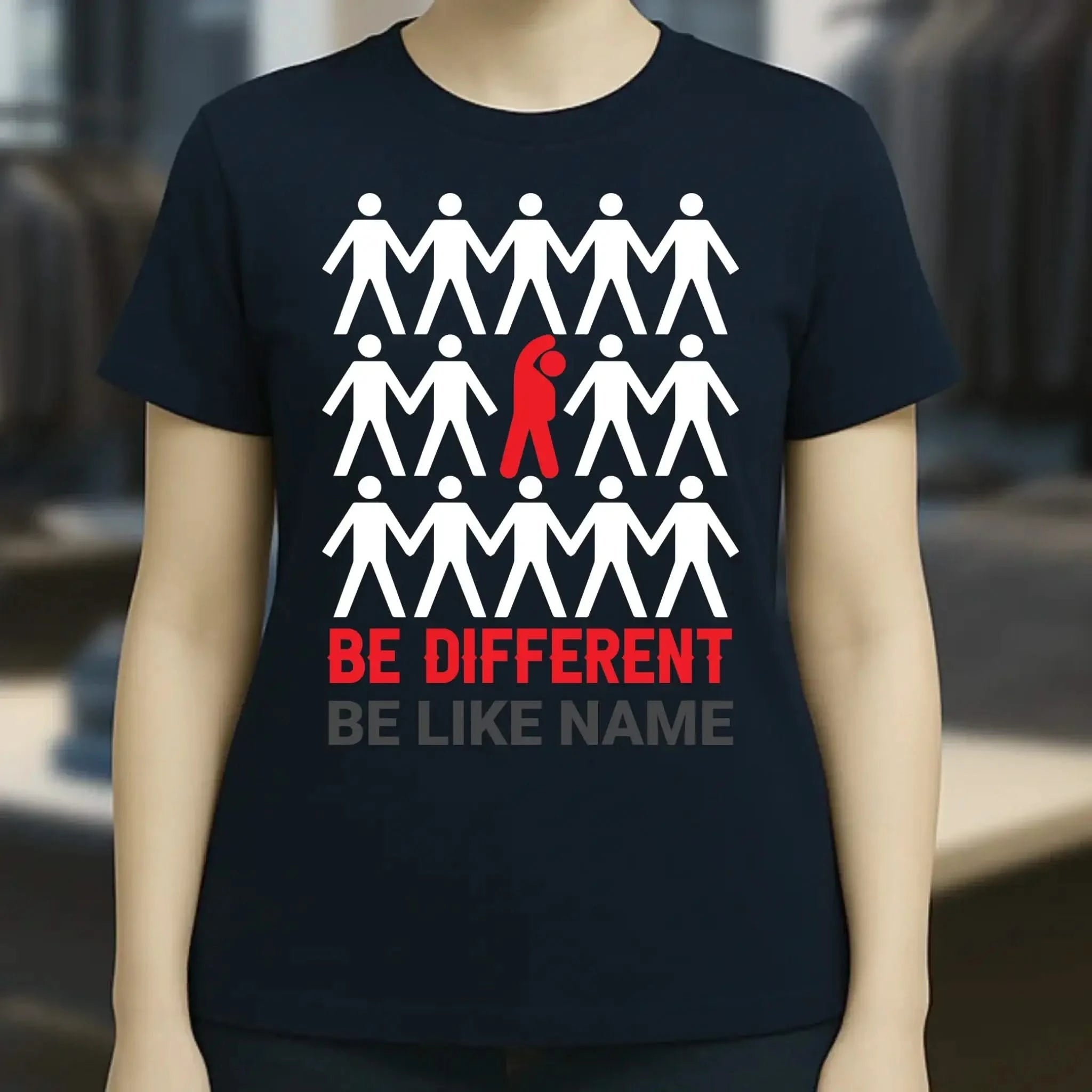 Be different • Ladies Premium T-Shirt XS-2XL aus Bio-Baumwolle für Damen • Exklusivdesign • personalisiert