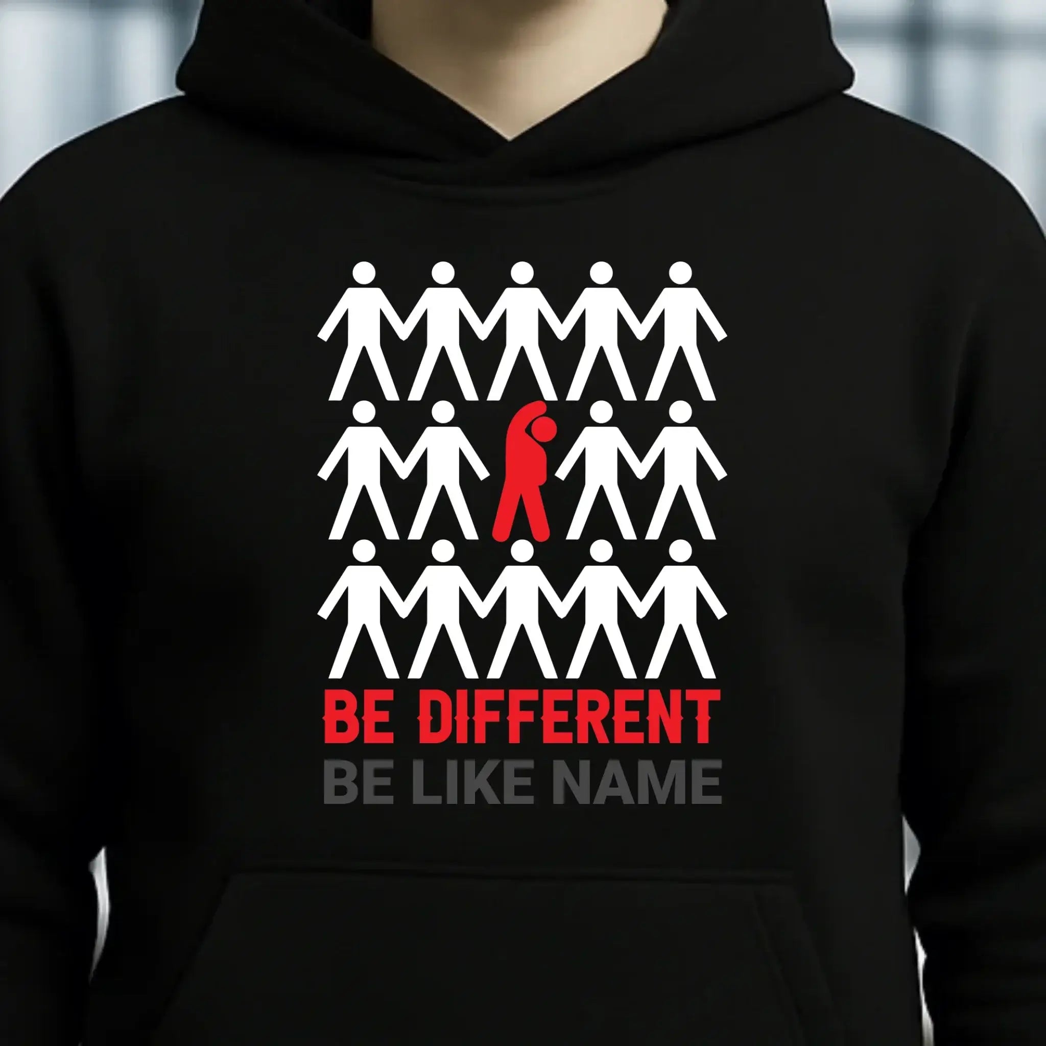 Be different • Unisex Premium Hoodie XS-5XL aus Bio-Baumwolle für Damen & Herren • Exklusivdesign • personalisiert