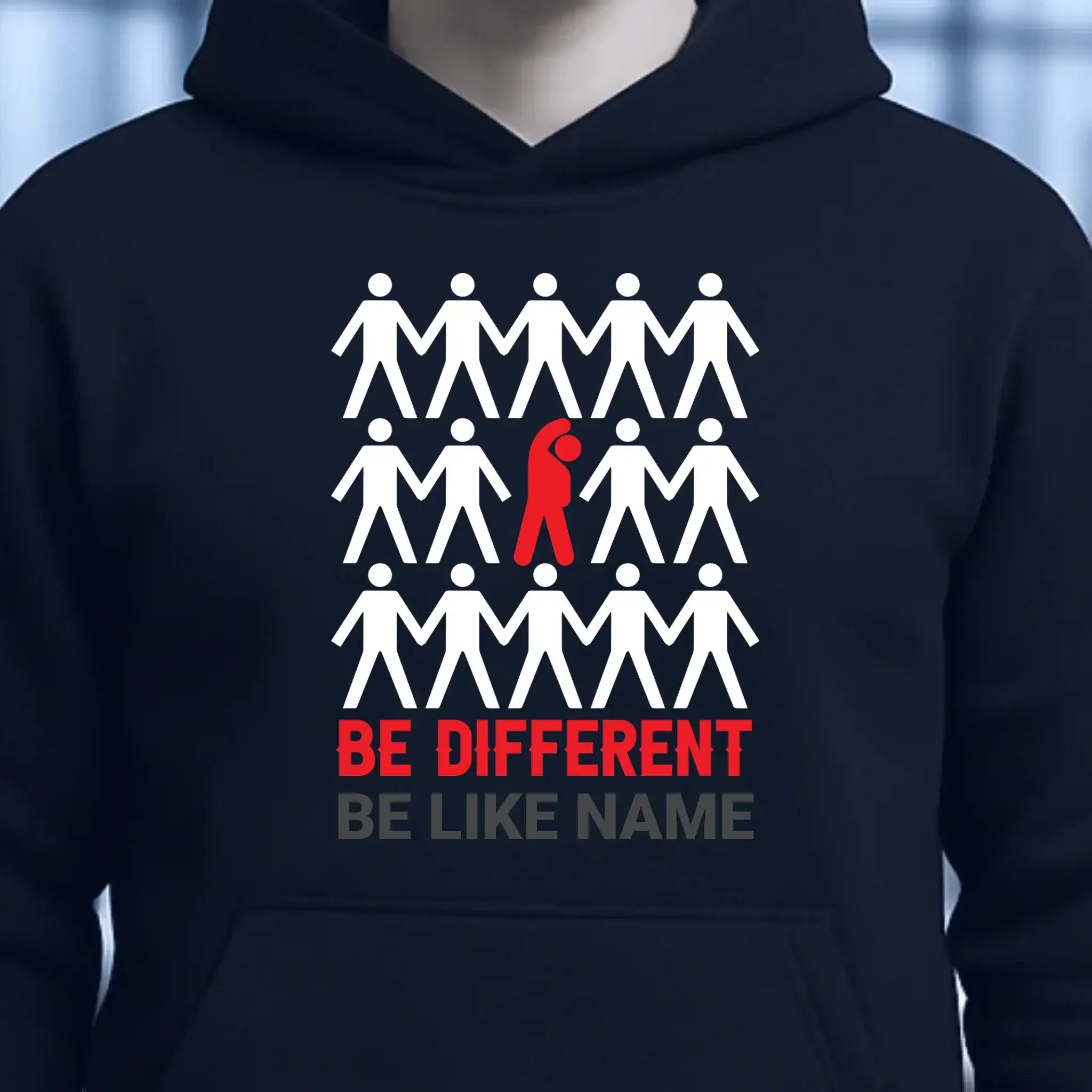 Be different • Unisex Premium Hoodie XS-5XL aus Bio-Baumwolle für Damen & Herren • Exklusivdesign • personalisiert