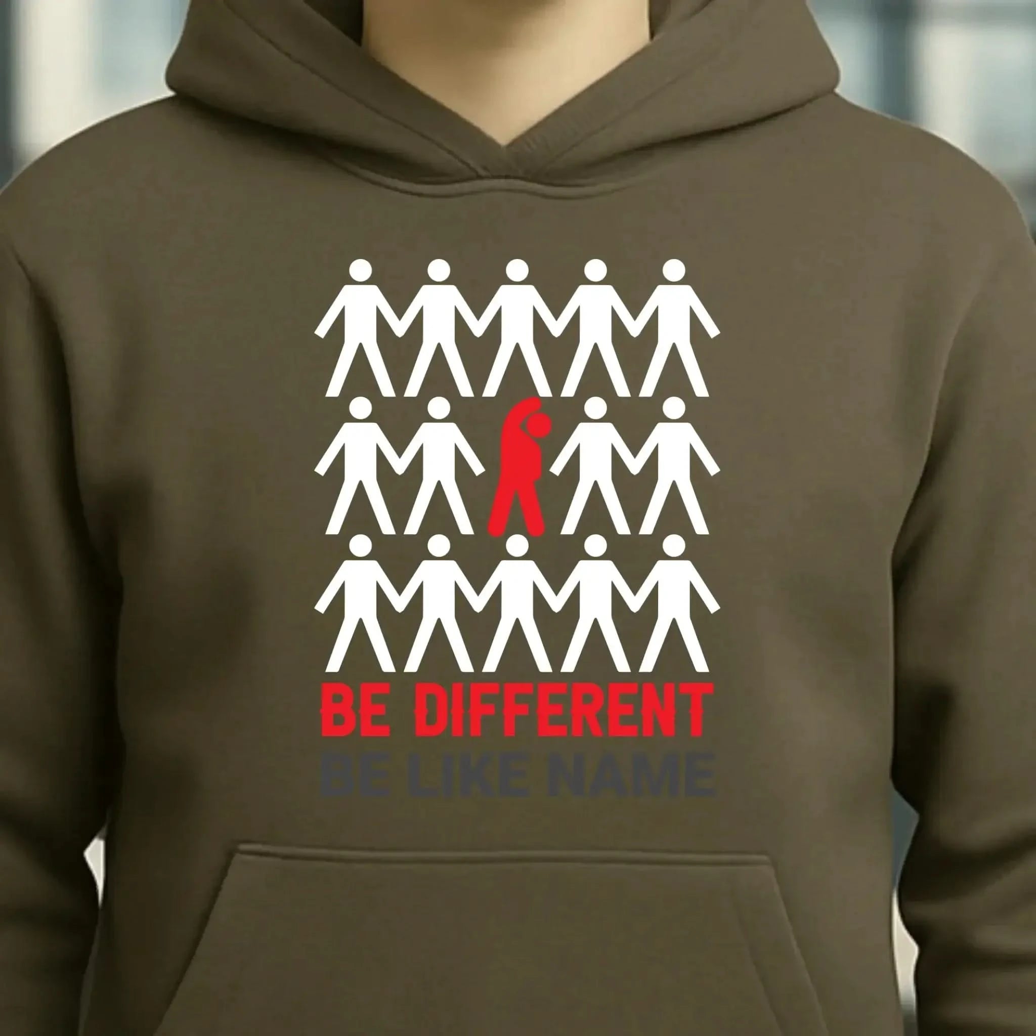 Be different • Unisex Premium Hoodie XS-5XL aus Bio-Baumwolle für Damen & Herren • Exklusivdesign • personalisiert
