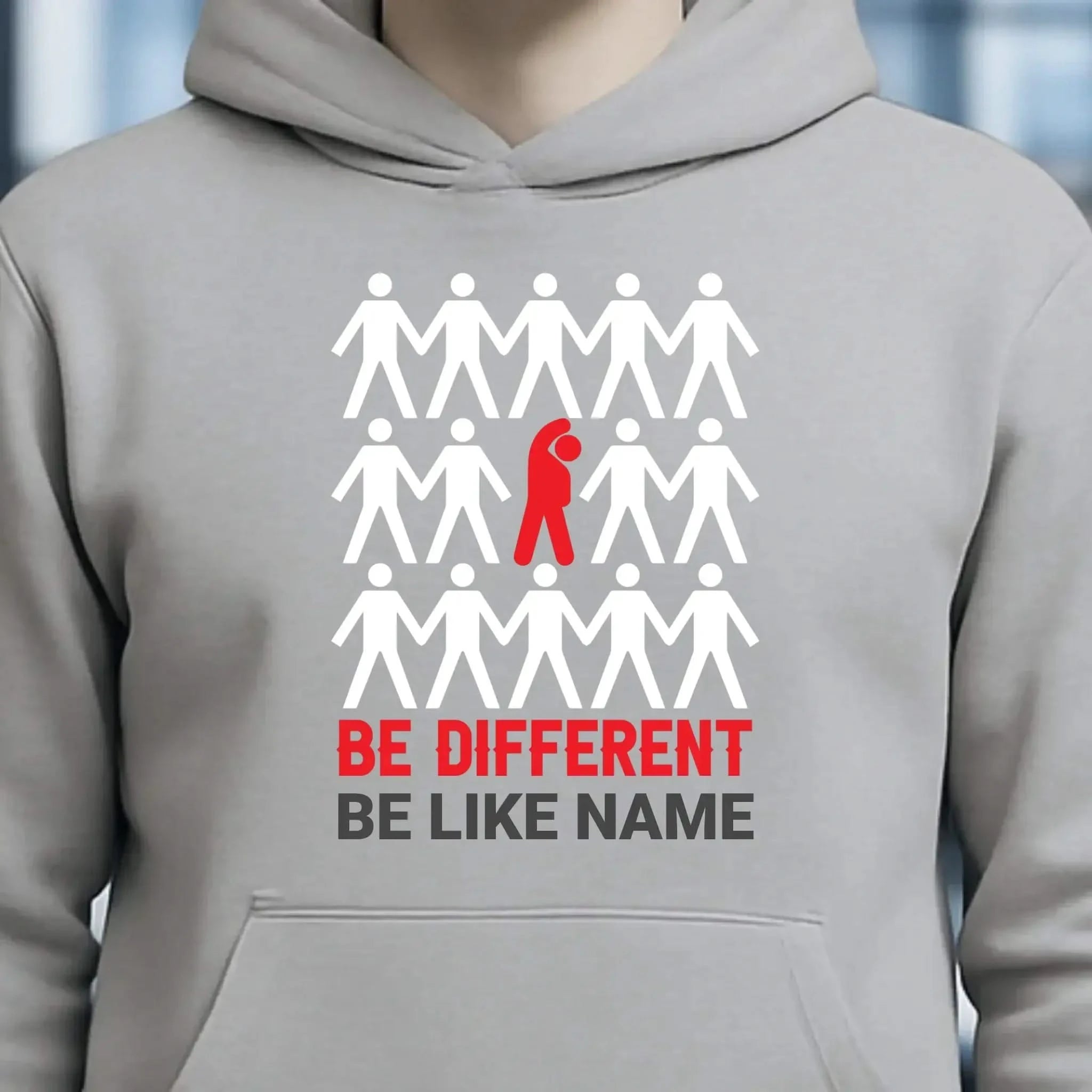 Be different • Unisex Premium Hoodie XS-5XL aus Bio-Baumwolle für Damen & Herren • Exklusivdesign • personalisiert