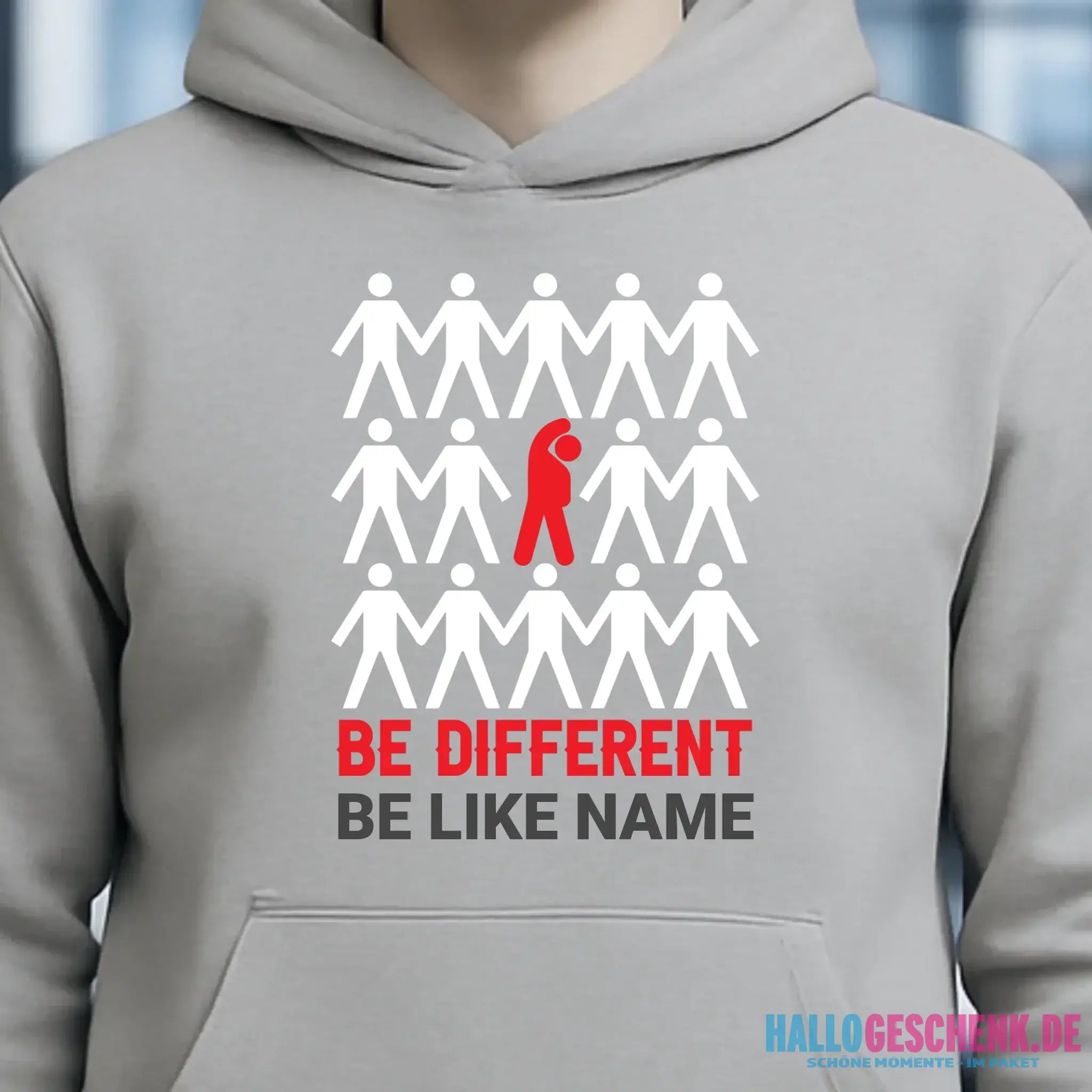 Be different • Unisex Premium Hoodie XS-5XL aus Bio-Baumwolle für Damen & Herren • Exklusivdesign • personalisiert