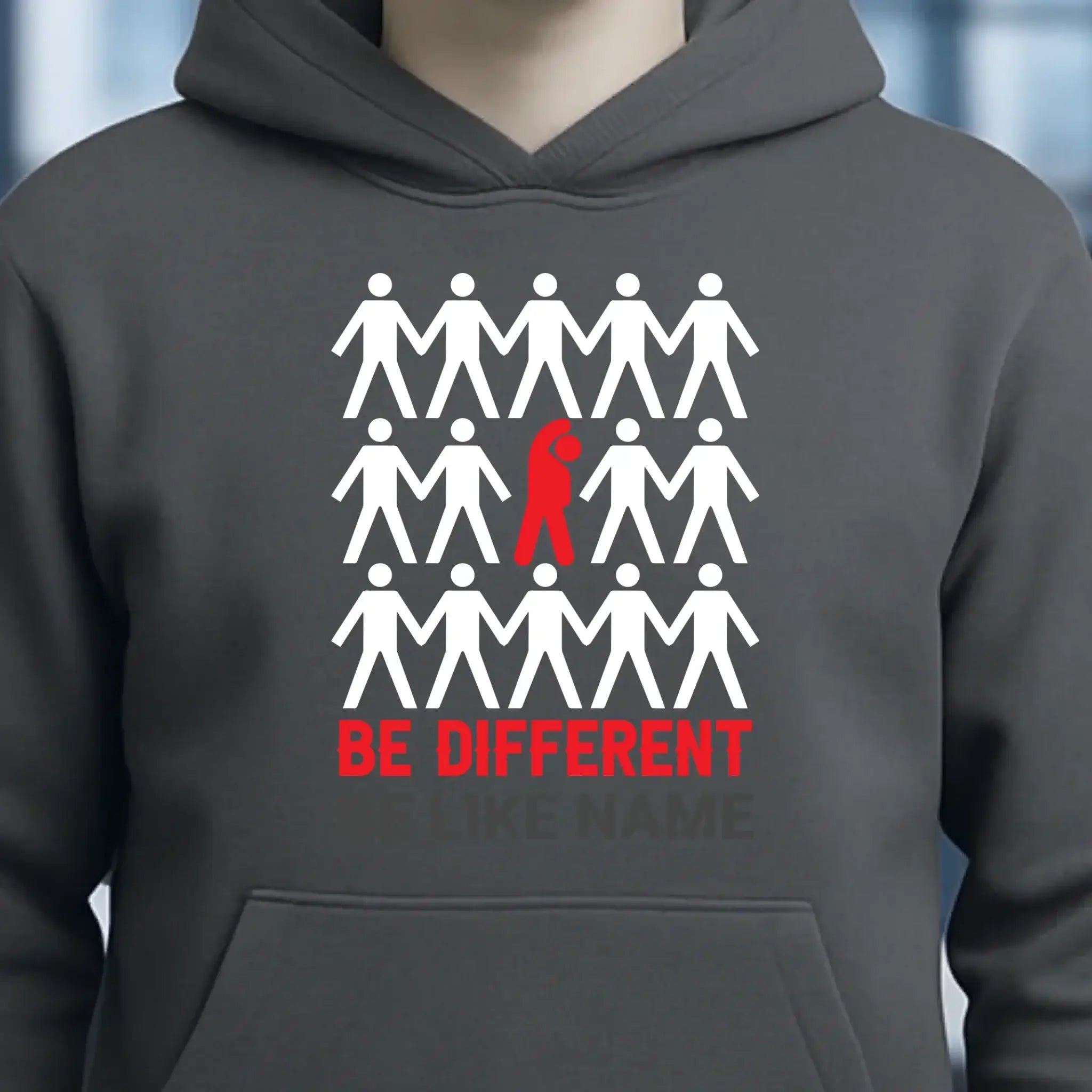 Be different • Unisex Premium Hoodie XS-5XL aus Bio-Baumwolle für Damen & Herren • Exklusivdesign • personalisiert