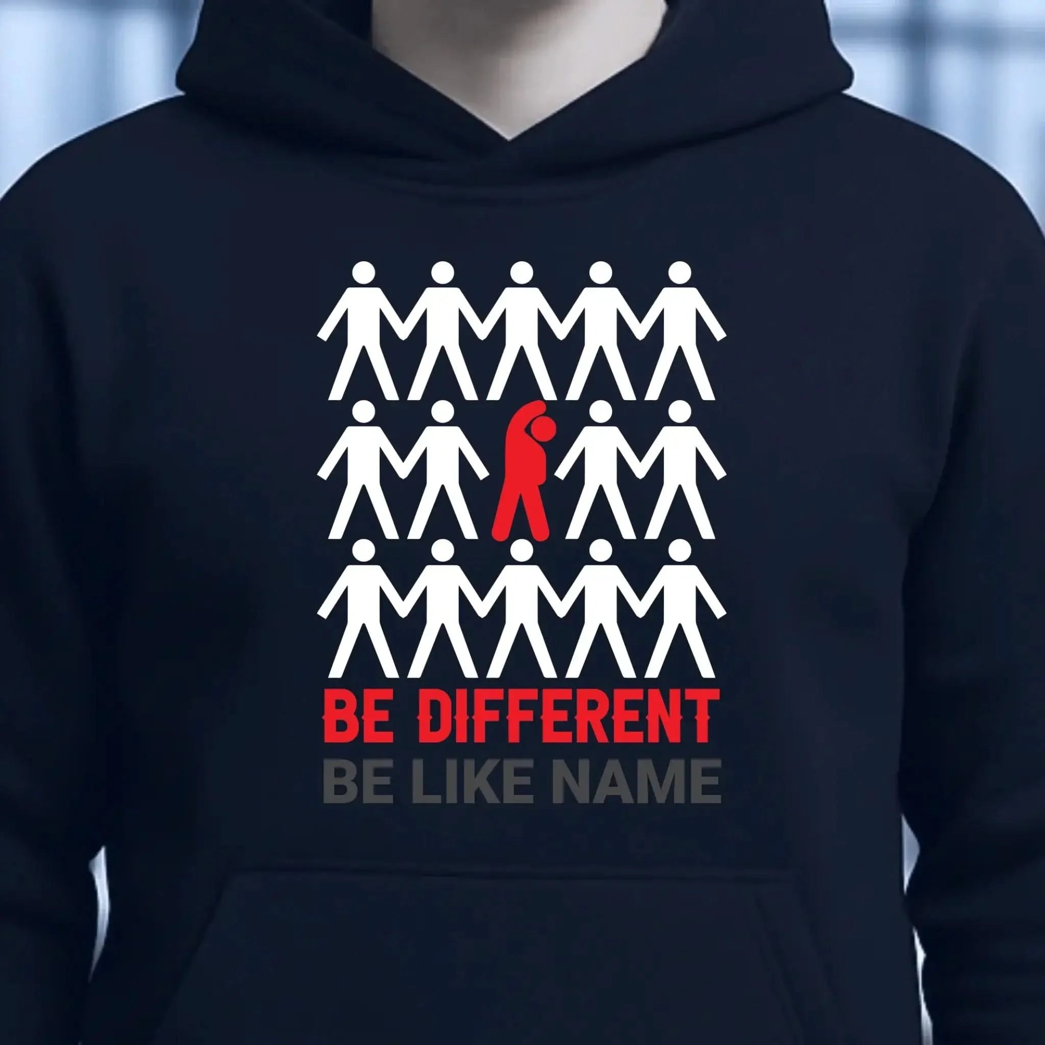 Be different • Unisex Premium Hoodie XS-5XL aus Bio-Baumwolle für Damen & Herren • Exklusivdesign • personalisiert