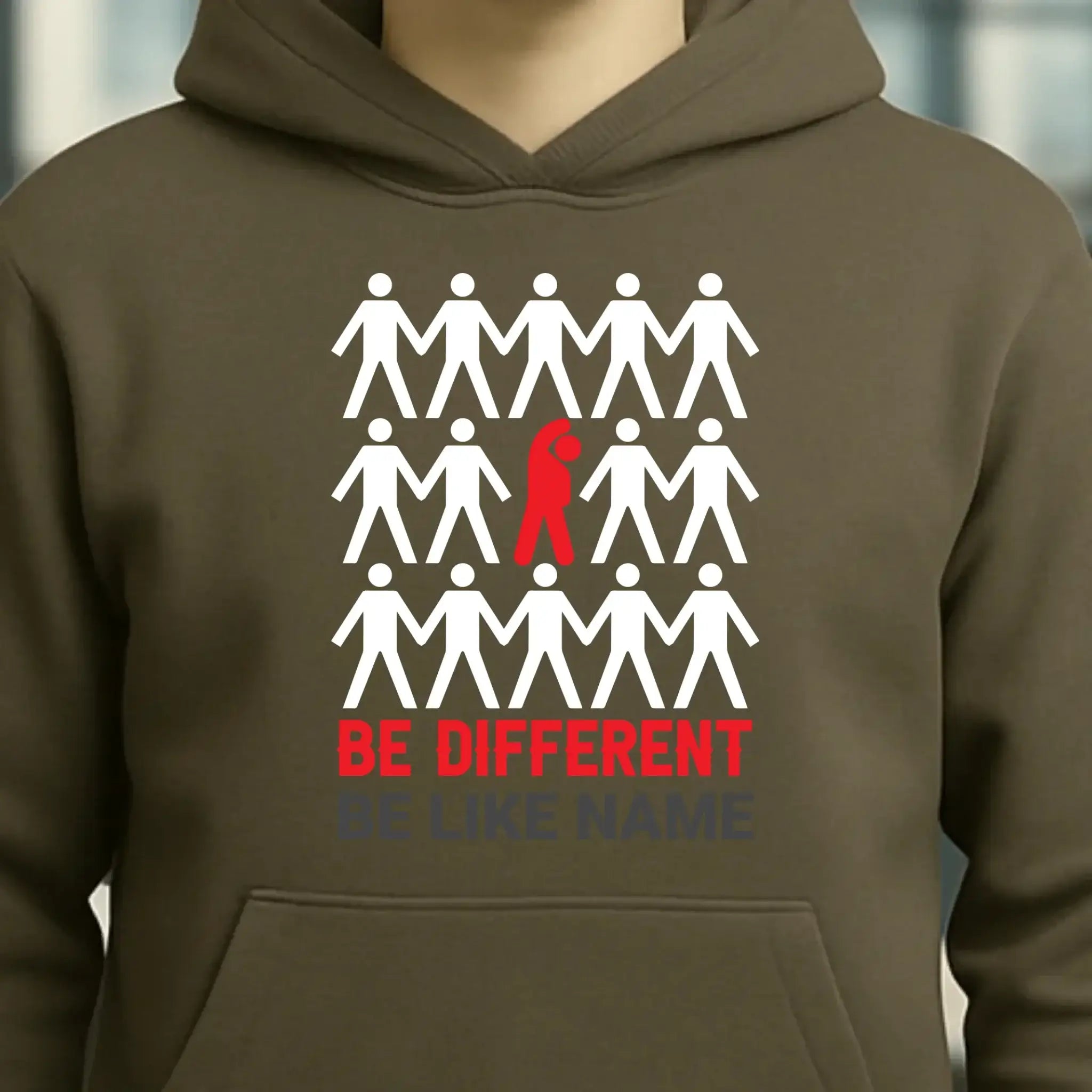Be different • Unisex Premium Hoodie XS-5XL aus Bio-Baumwolle für Damen & Herren • Exklusivdesign • personalisiert