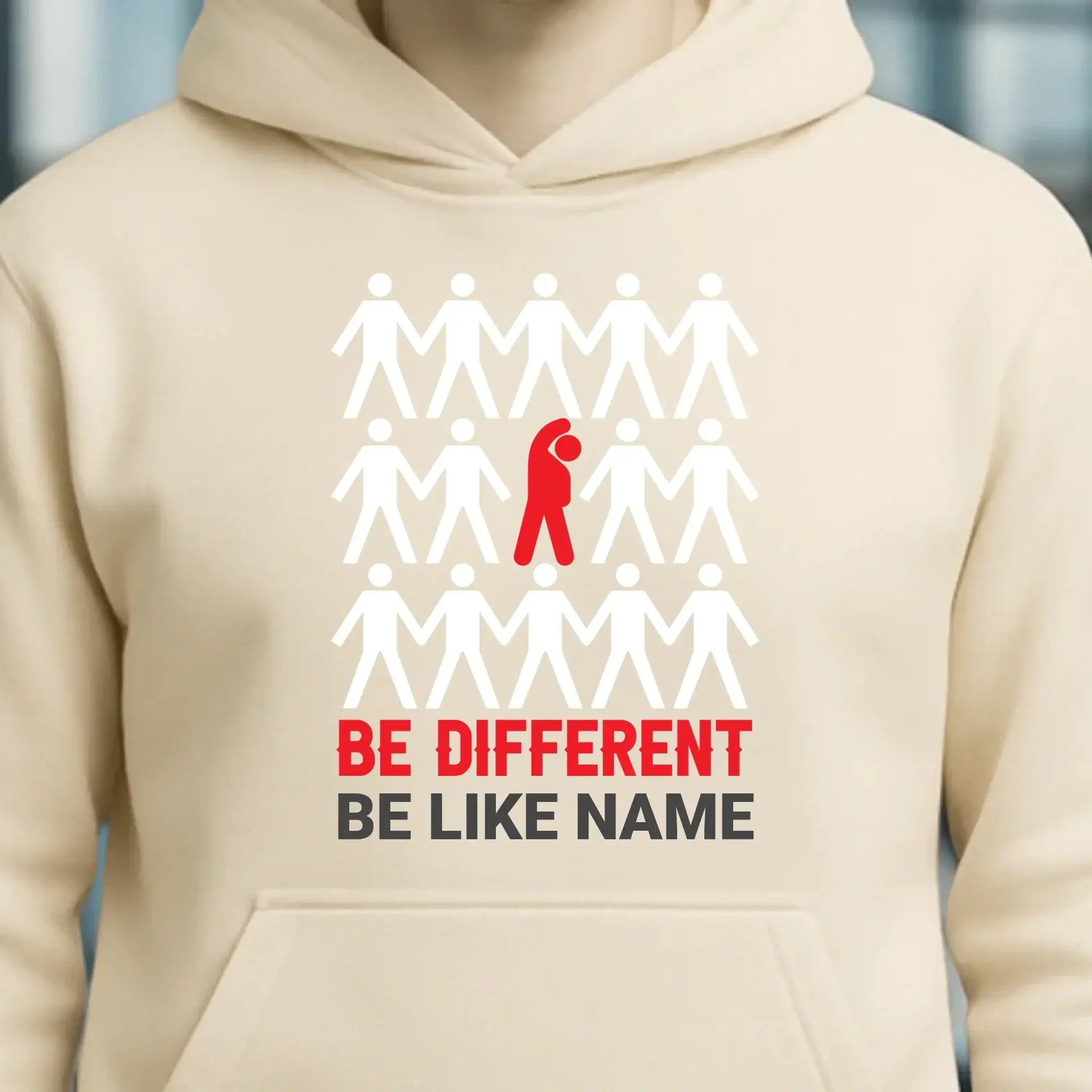 Be different • Unisex Premium Hoodie XS-5XL aus Bio-Baumwolle für Damen & Herren • Exklusivdesign • personalisiert