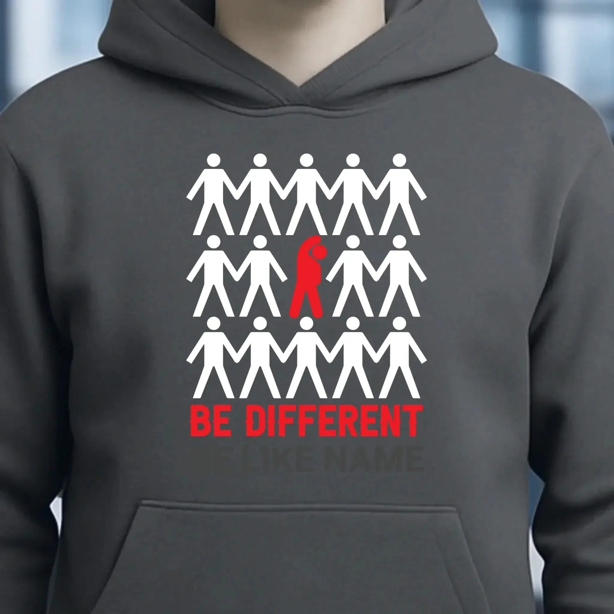 Be different • Unisex Premium Hoodie XS-5XL aus Bio-Baumwolle für Damen & Herren • Exklusivdesign • personalisiert