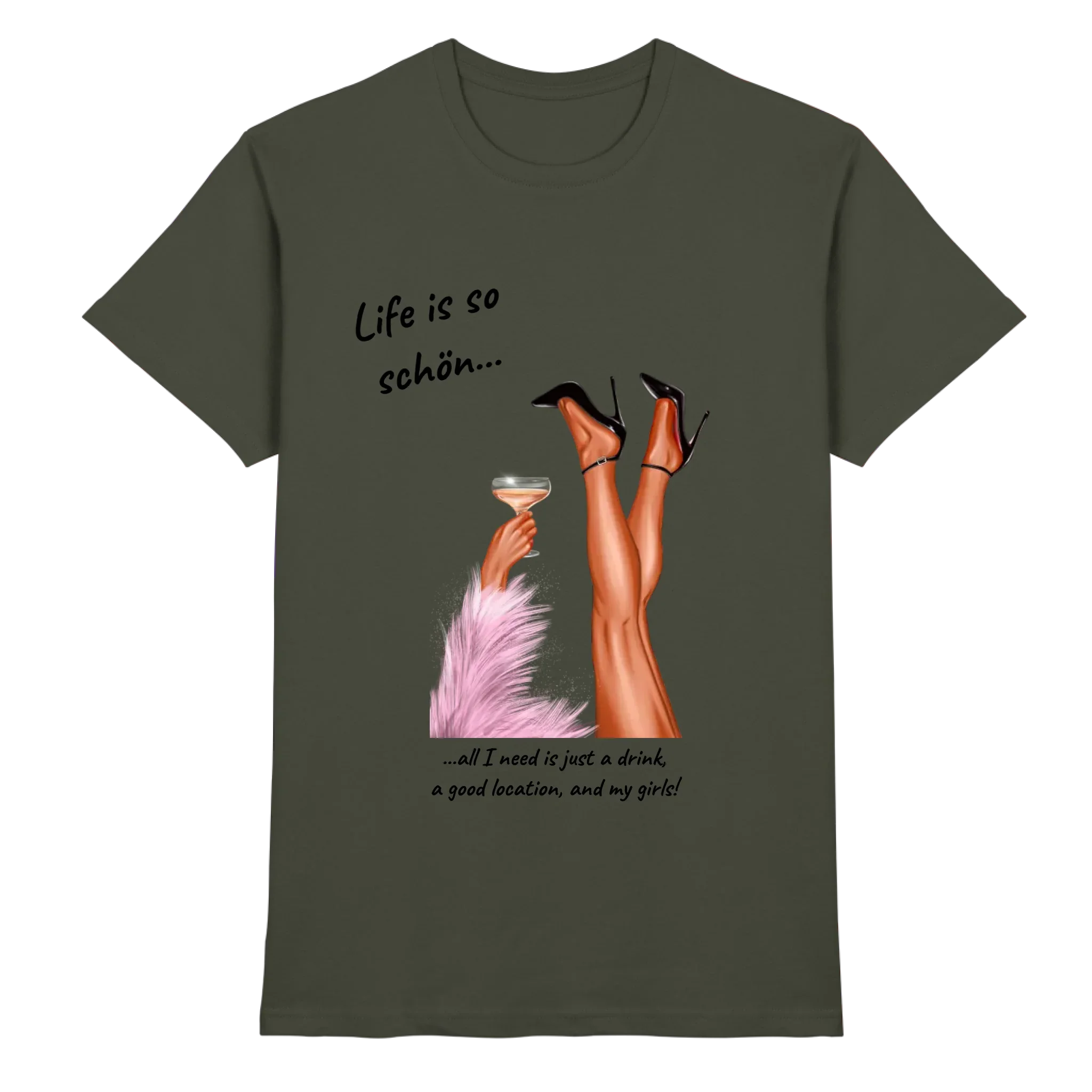 Ladies: Party-Beine • mehrere Artikel • ’Statement-Collection’ • Wunschtext • personalisierte Figuren - Premium Herren