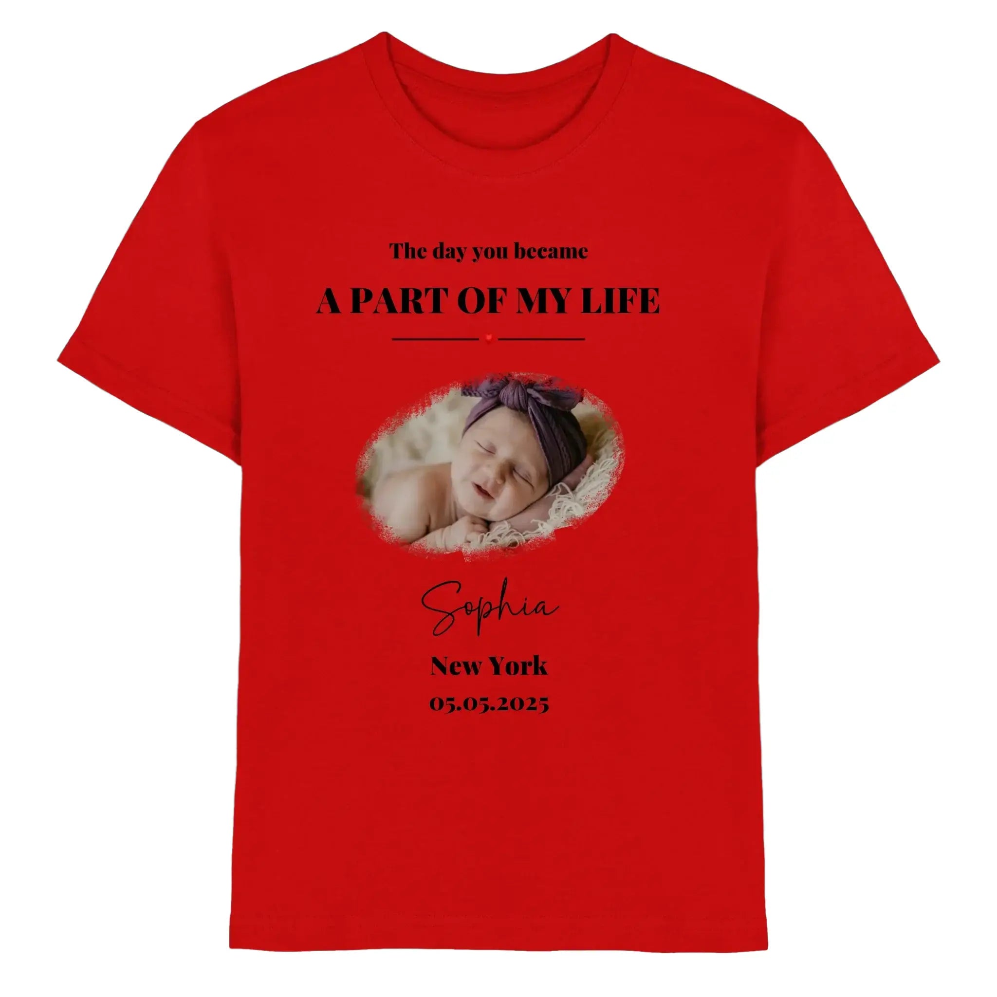 Splash Mid • mehrere Artikel • ’Statement-Collection’ • Wunschtext • Mein Fotomotiv - Premium Kinder T-Shirt / Red