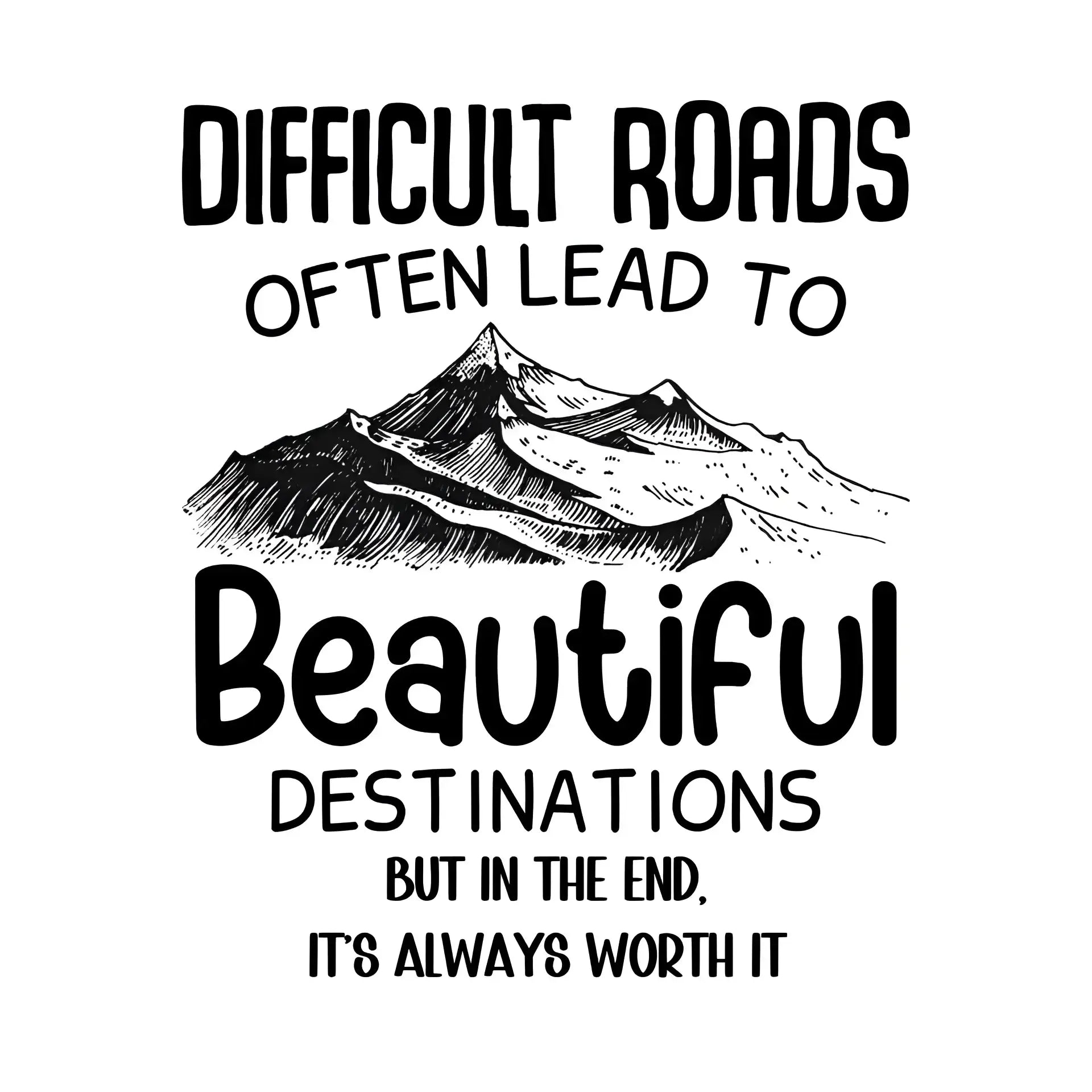 Beautiful destinations • STICKER 20x20 cm (Aufkleber) • personalisiert - White / OneSize / ausgestanzter Sticker 20x20