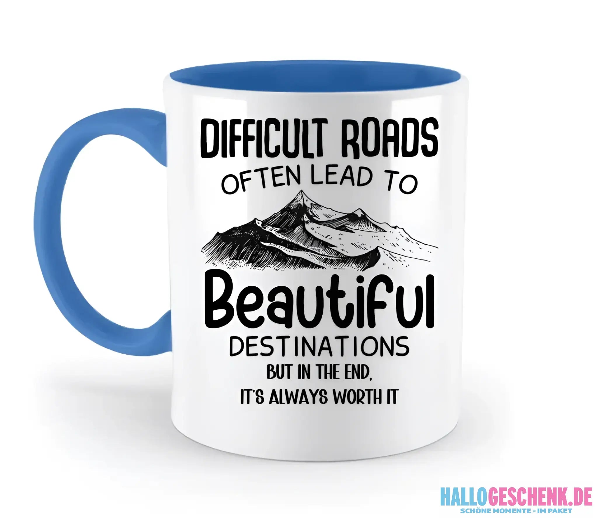 Beautiful destinations • zweifarbige Tasse • Exklusivdesign • personalisiert