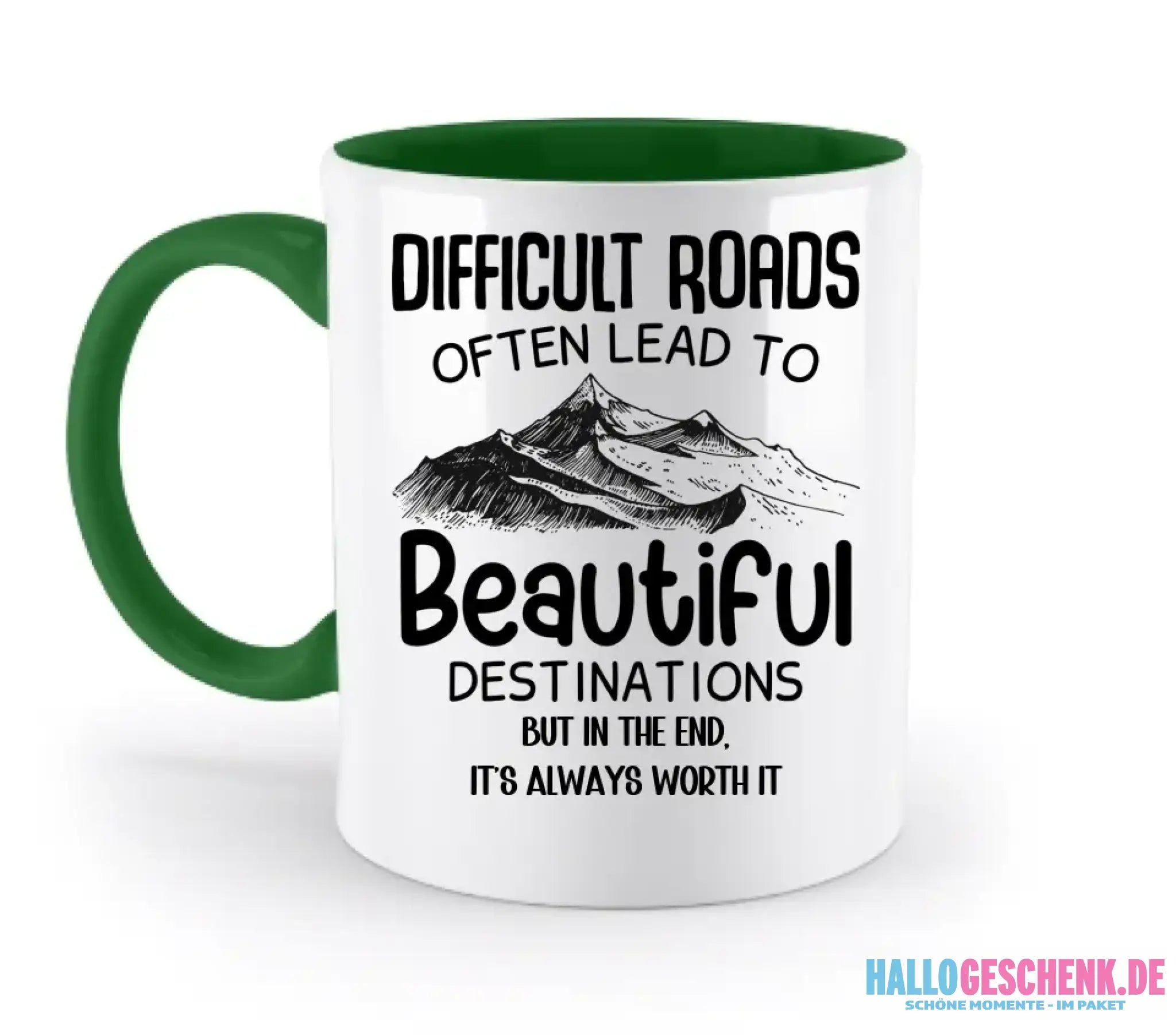 Beautiful destinations • zweifarbige Tasse • Exklusivdesign • personalisiert