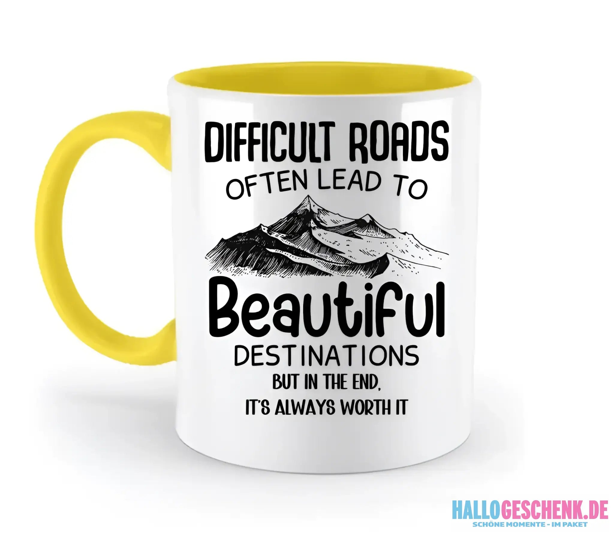 Beautiful destinations • zweifarbige Tasse • Exklusivdesign • personalisiert