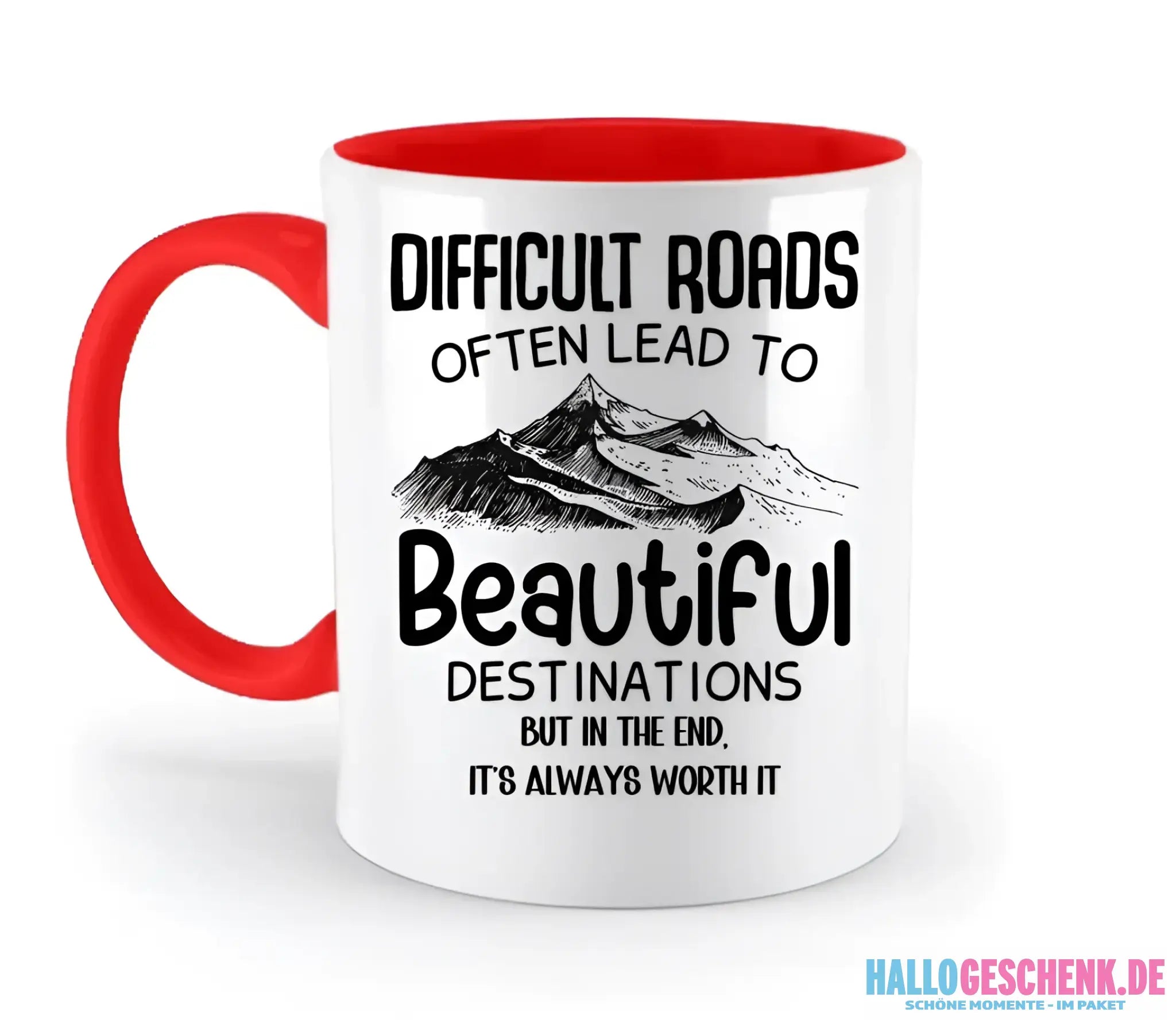 Beautiful destinations • zweifarbige Tasse • Exklusivdesign • personalisiert