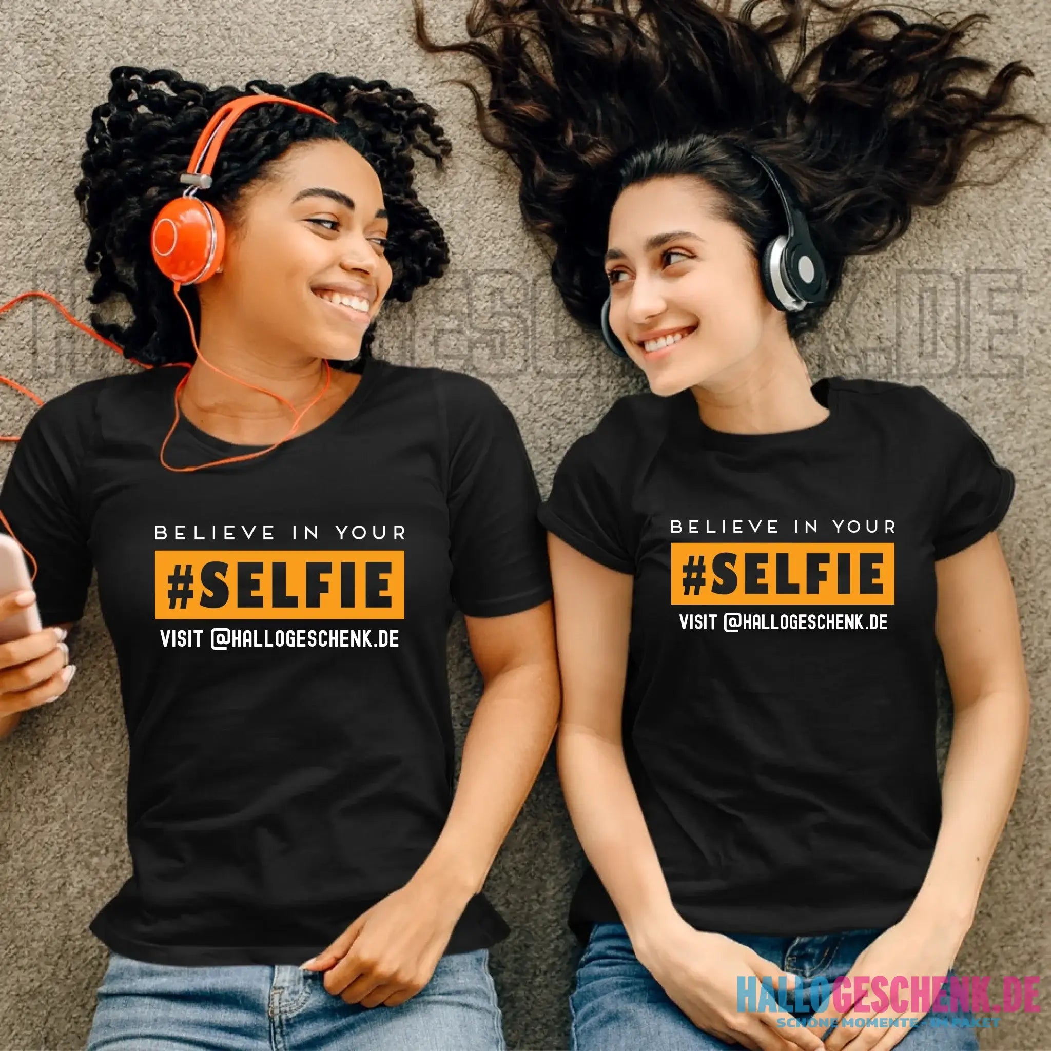 Belive in your selfie • Hashtag • Ladies Premium T-Shirt XS-2XL aus Bio-Baumwolle für Damen • Exklusivdesign • personalisiert