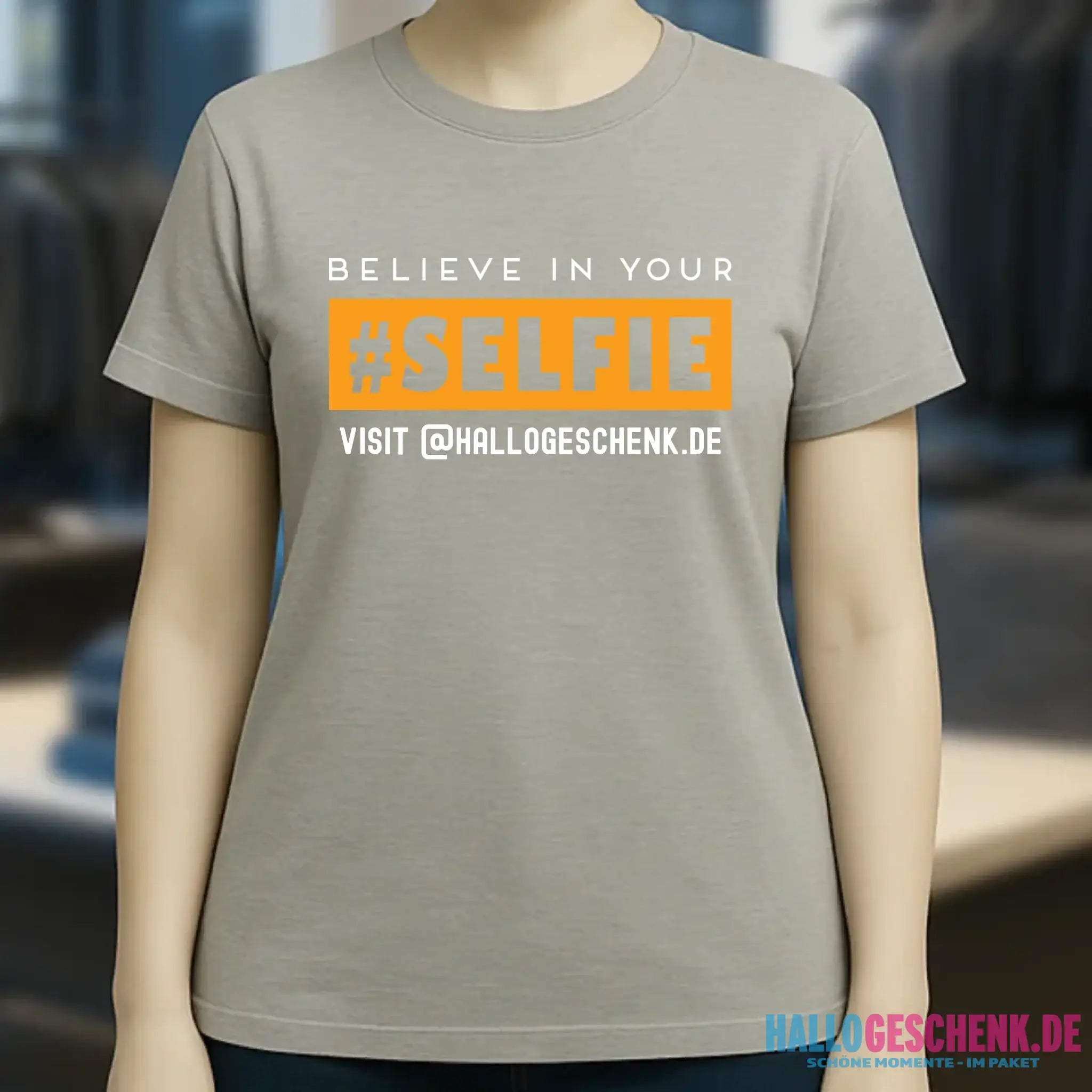 Belive in your selfie • Hashtag • Ladies Premium T-Shirt XS-2XL aus Bio-Baumwolle für Damen • Exklusivdesign • personalisiert