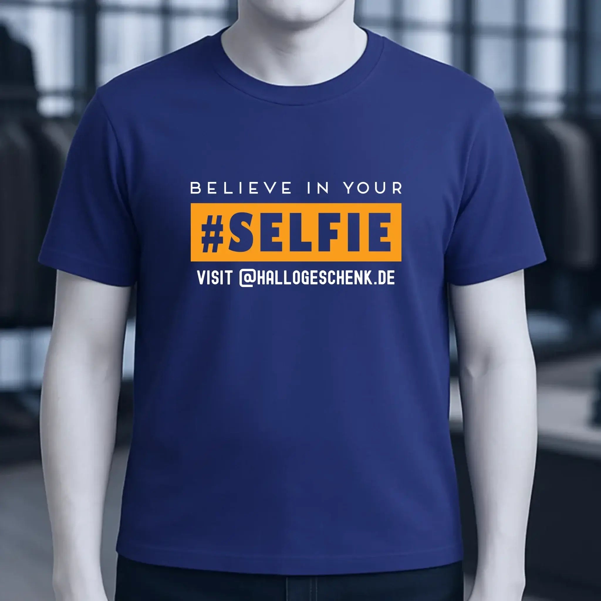 Belive in your selfie • Hashtag • Unisex Premium T-Shirt XS-5XL aus Bio-Baumwolle für Damen & Herren • Exklusivdesign • personalisiert