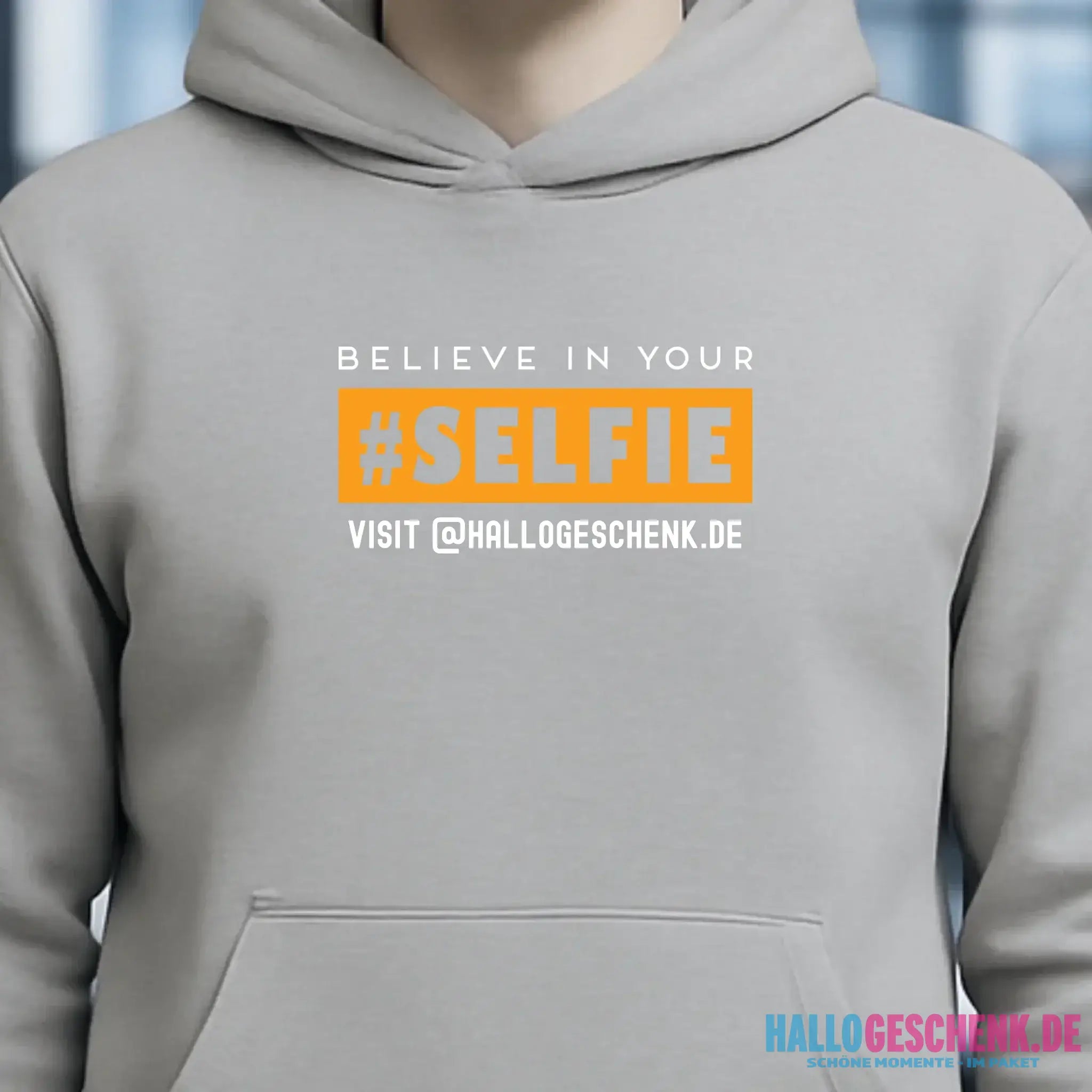 Belive in your selfie • Unisex Premium Hoodie XS-5XL aus Bio-Baumwolle für Damen & Herren • Exklusivdesign • personalisiert