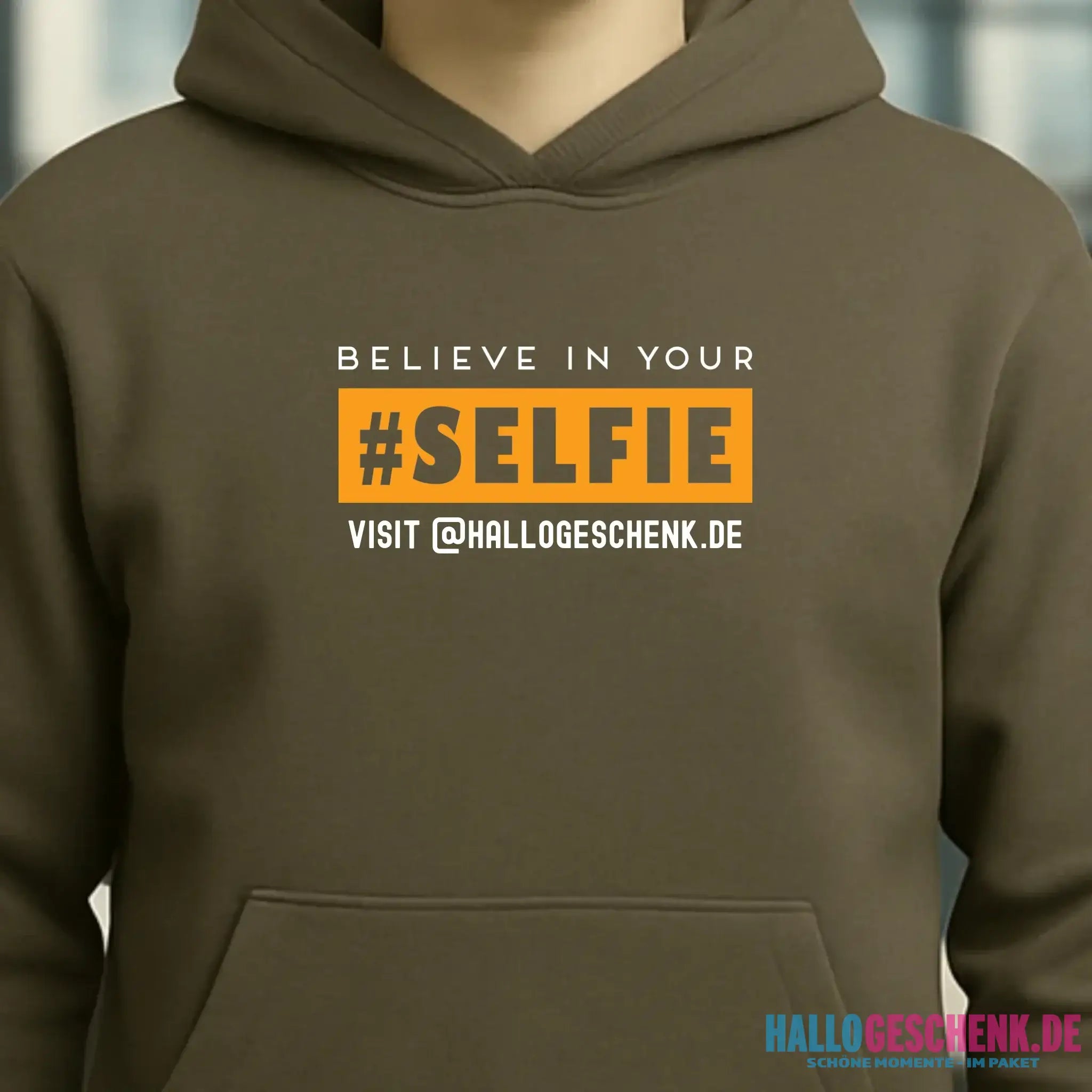 Belive in your selfie • Unisex Premium Hoodie XS-5XL aus Bio-Baumwolle für Damen & Herren • Exklusivdesign • personalisiert