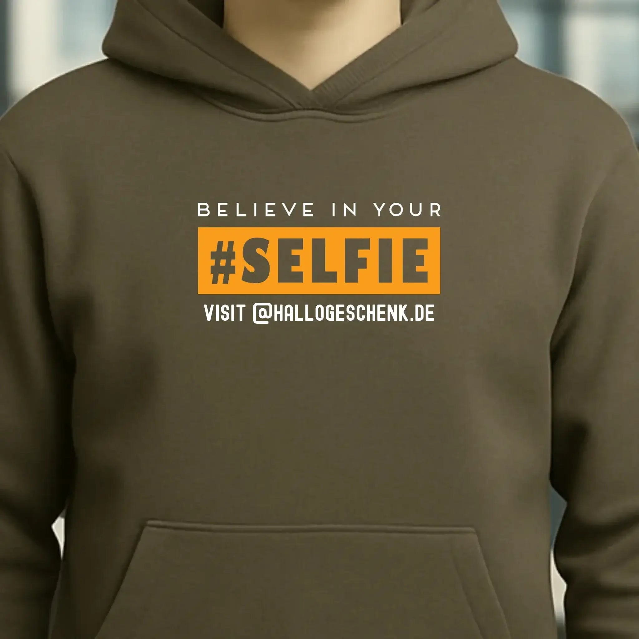 Belive in your selfie • Unisex Premium Hoodie XS-5XL aus Bio-Baumwolle für Damen & Herren • Exklusivdesign • personalisiert
