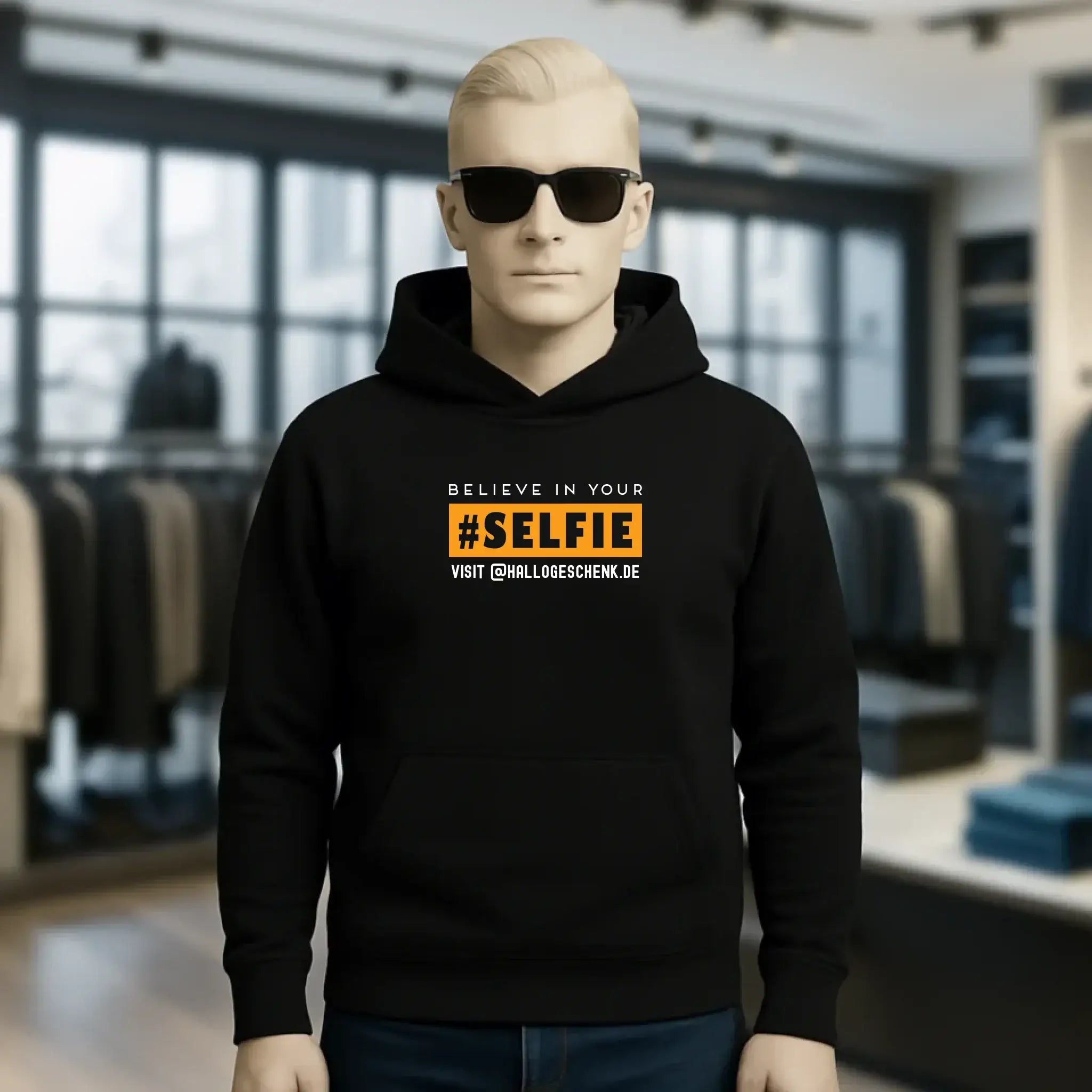 Belive in your selfie • Unisex Premium Hoodie XS-5XL aus Bio-Baumwolle für Damen & Herren • Exklusivdesign • personalisiert