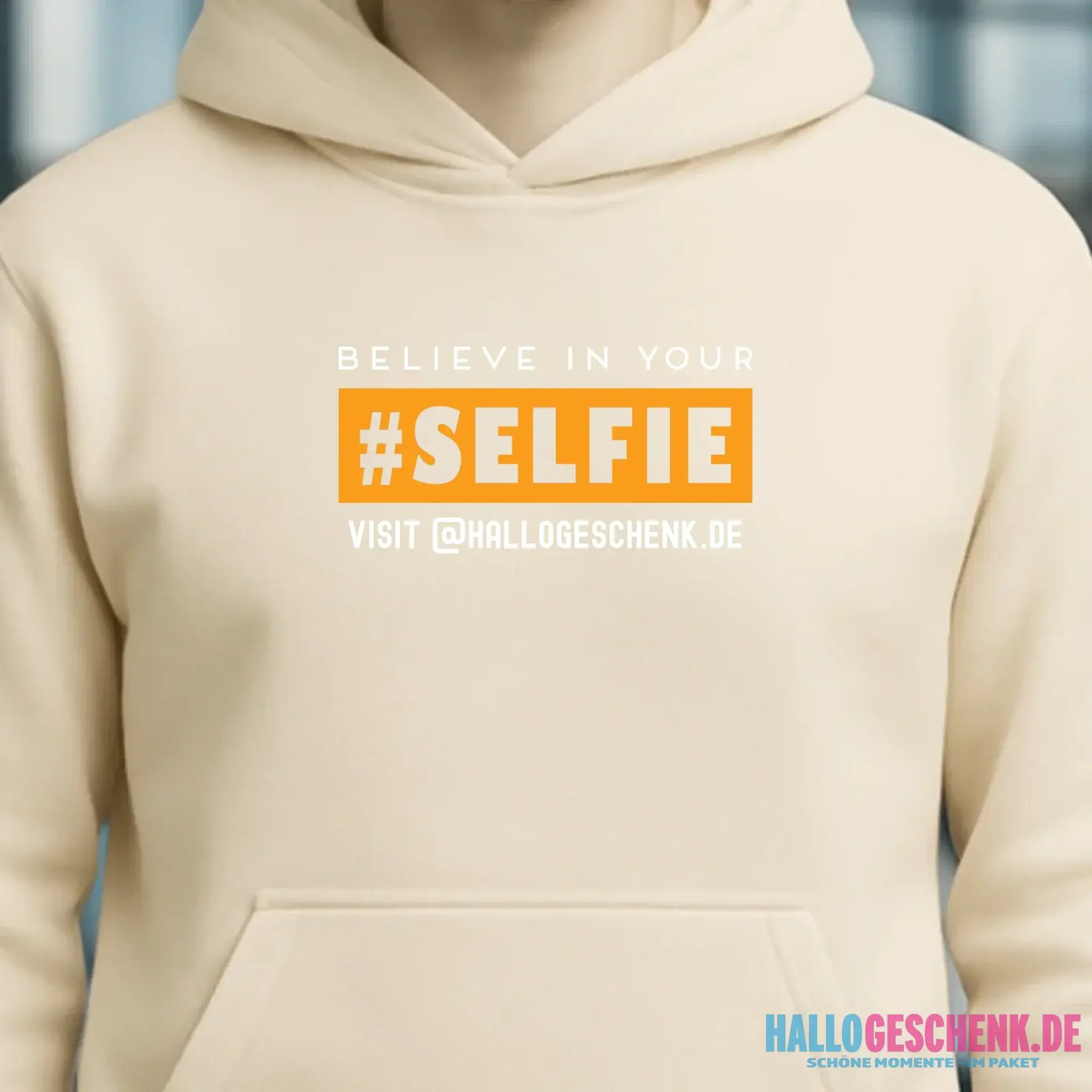 Belive in your selfie • Unisex Premium Hoodie XS-5XL aus Bio-Baumwolle für Damen & Herren • Exklusivdesign • personalisiert