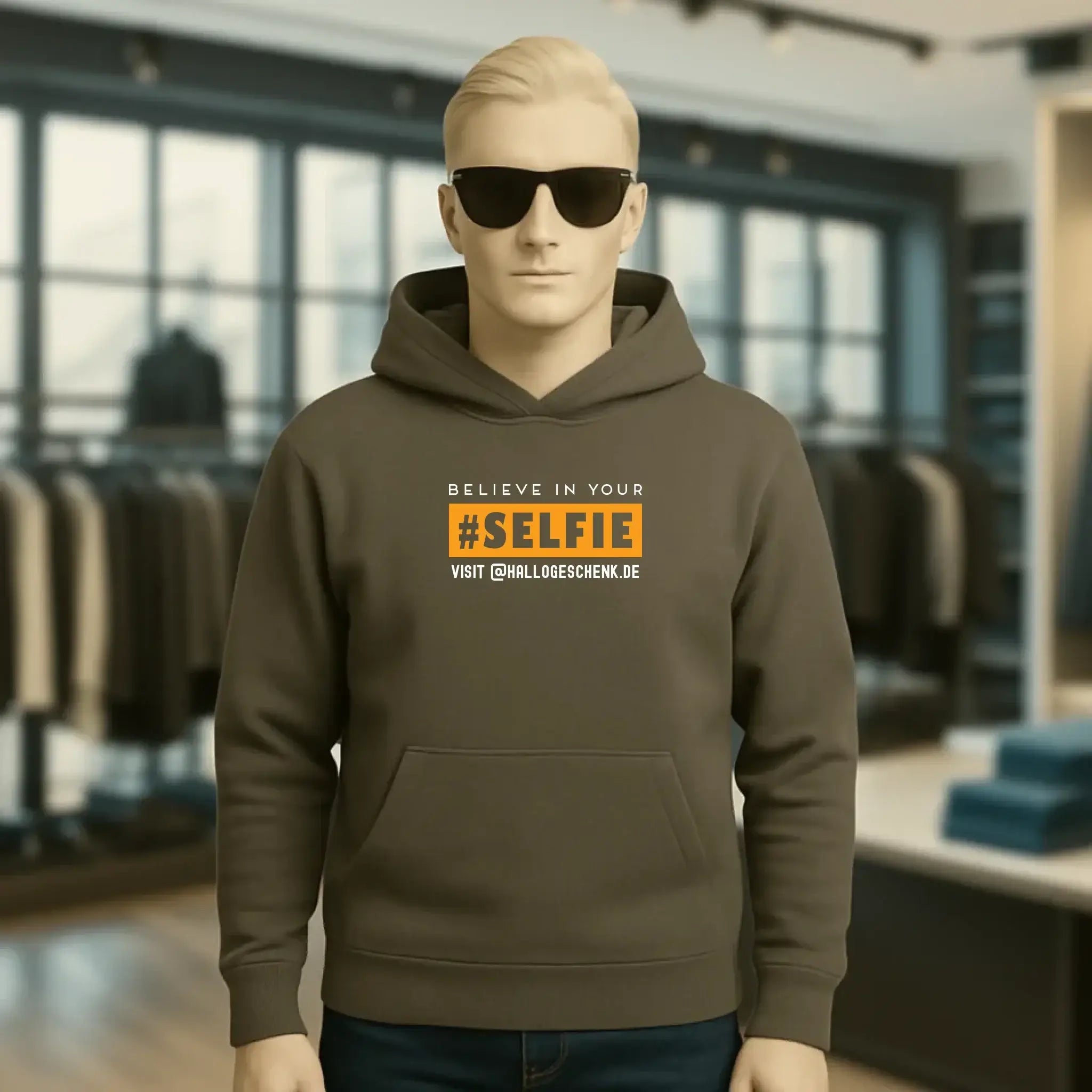 Belive in your selfie • Unisex Premium Hoodie XS-5XL aus Bio-Baumwolle für Damen & Herren • Exklusivdesign • personalisiert