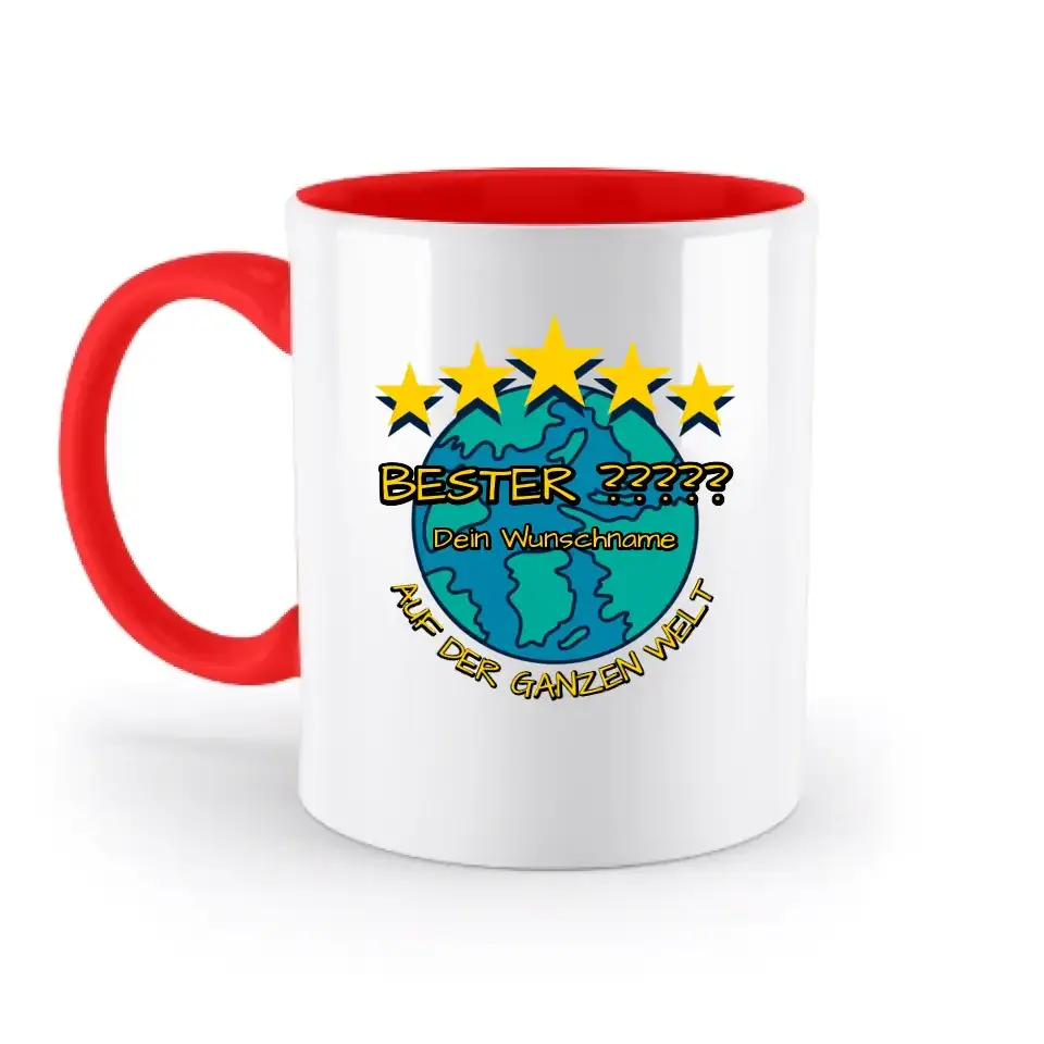 Best ??? Designer Beste Mama, Bester Papa, Traumfrau, Chef-Mechaniker uvm. - zweifarbige Tasse