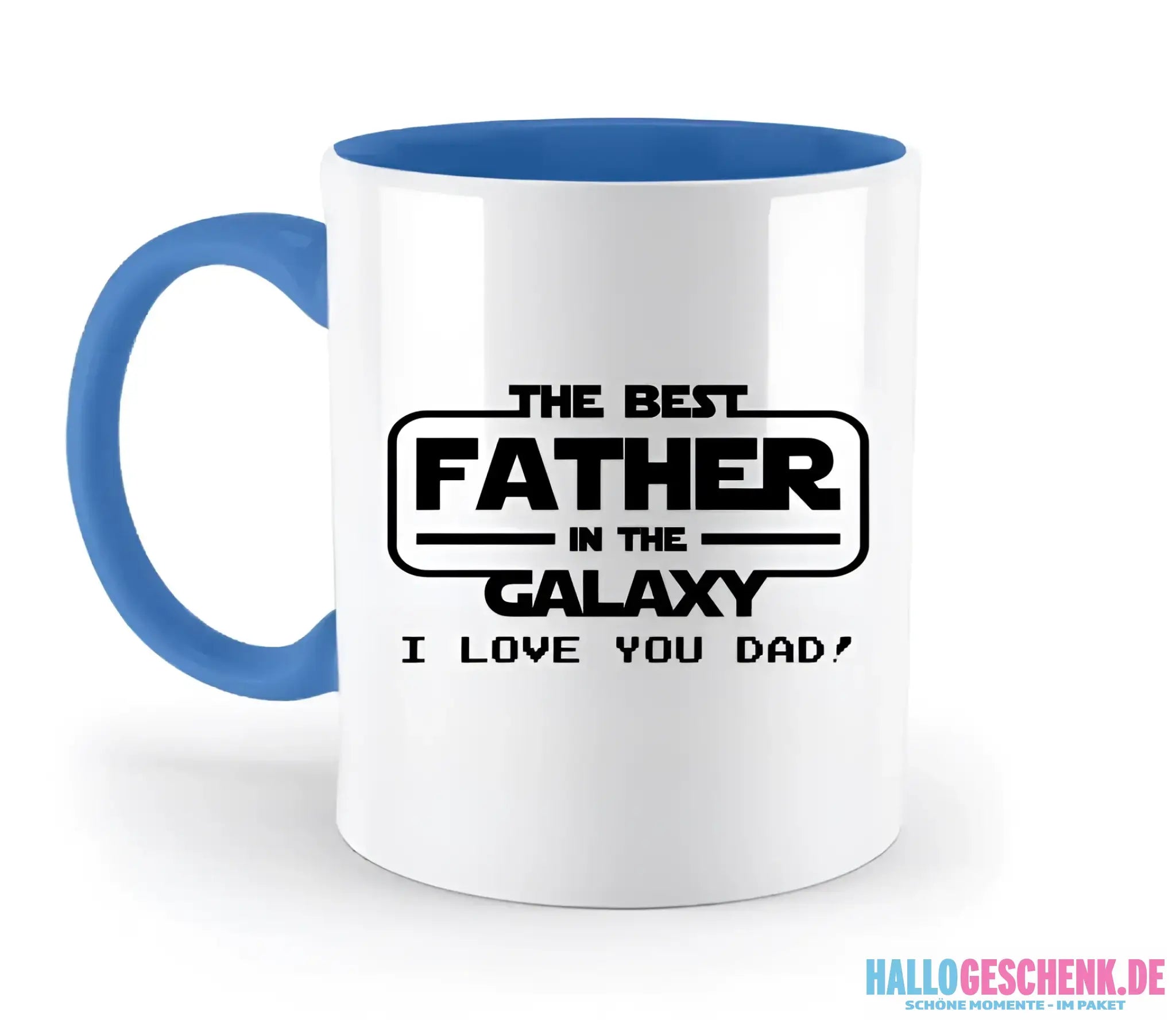 Best Father in the Galaxy • Papa • Vater • zweifarbige Tasse • Exklusivdesign • personalisiert - zweifarbige Tasse