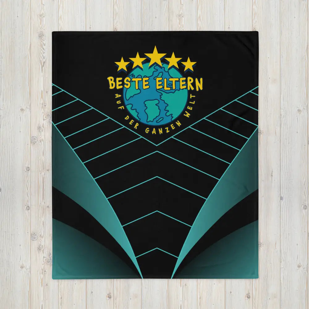 Beste Eltern - auf der ganzen Welt! • Kuscheldecke / Tagesdecke - Kuscheldecken