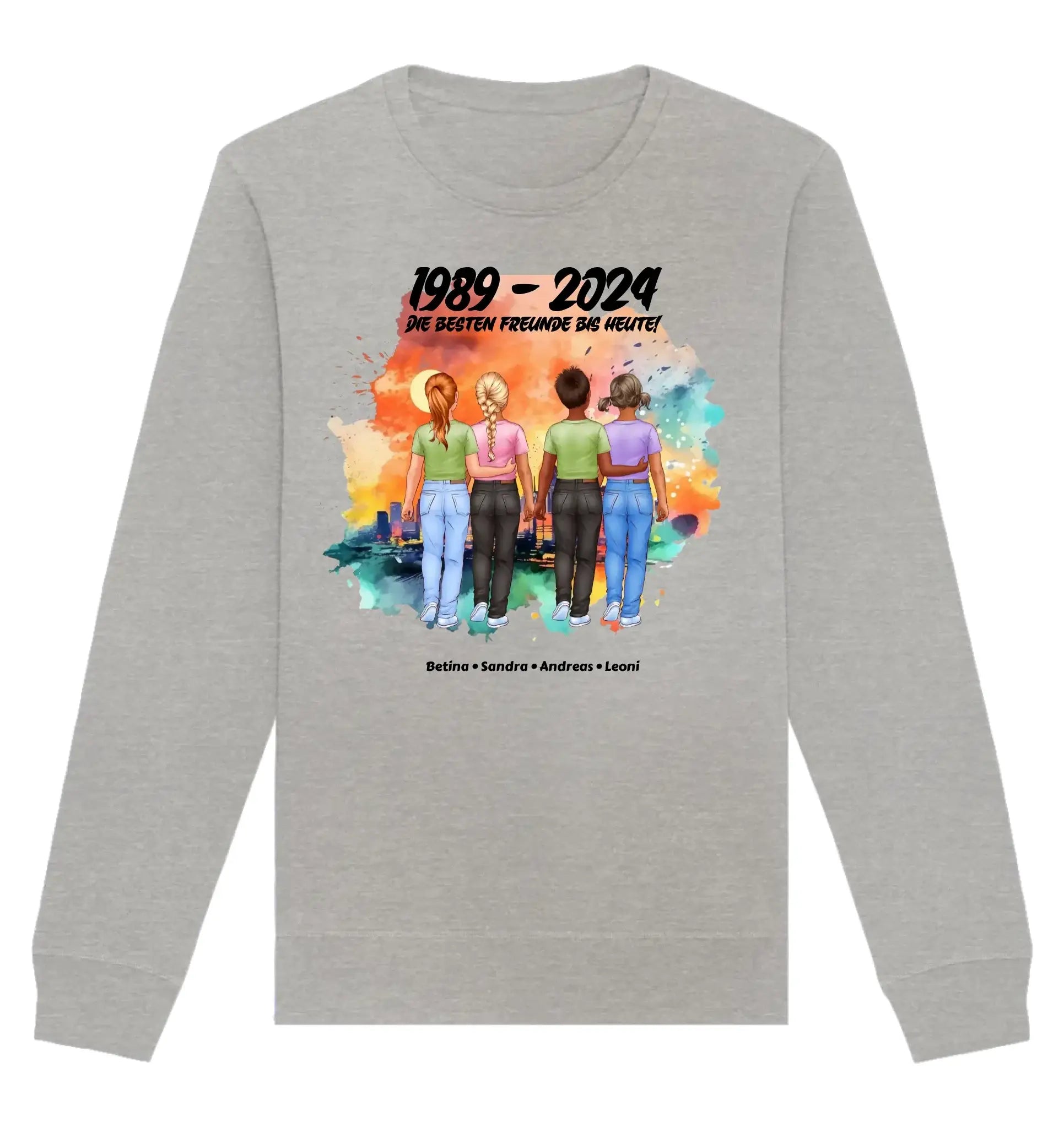 HalloGeschenk.de front-organic-basic-unisex-sweatshirt-c2c1c0-1116x