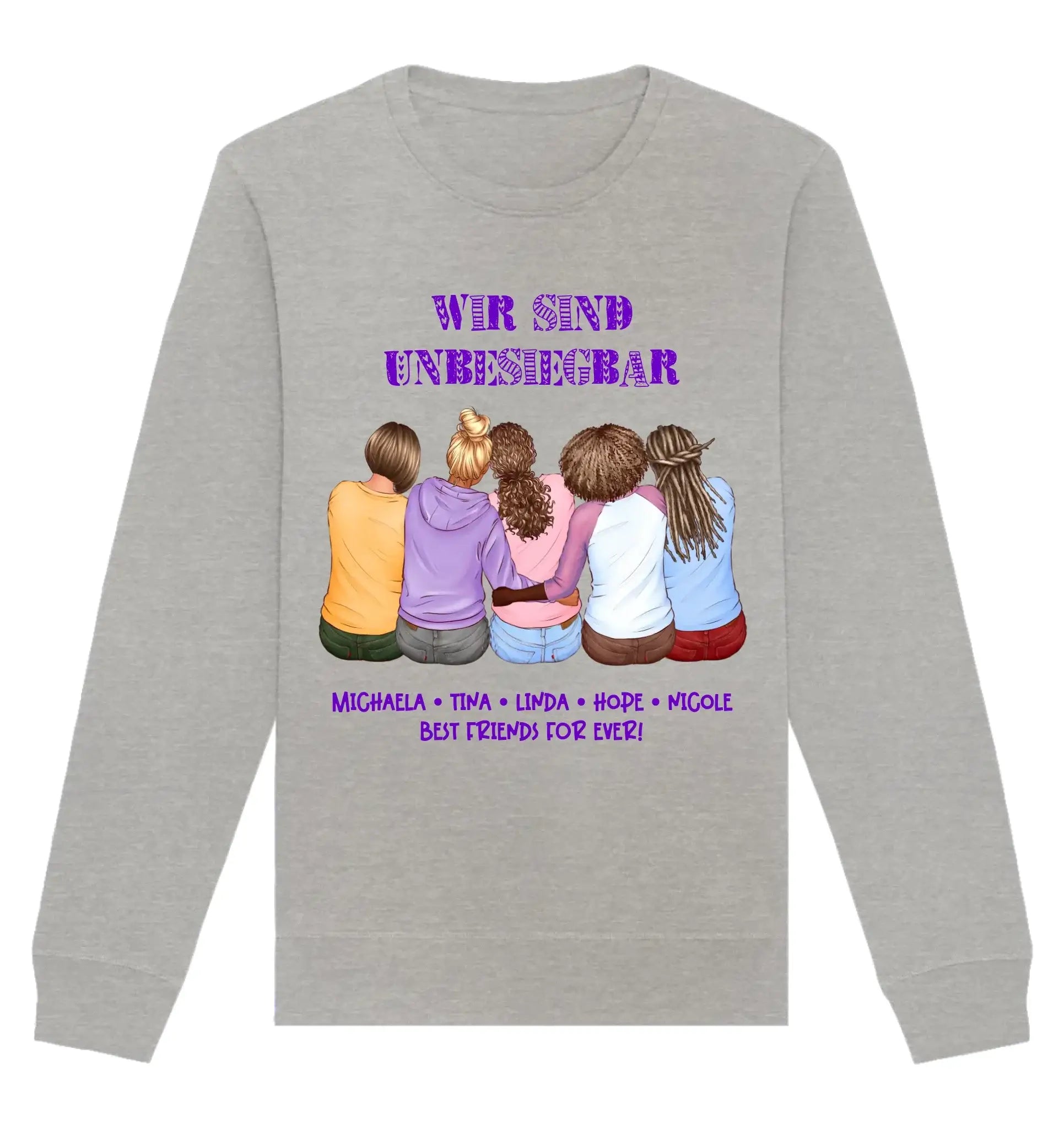 HalloGeschenk.de front-organic-basic-unisex-sweatshirt-c2c1c0-1116x