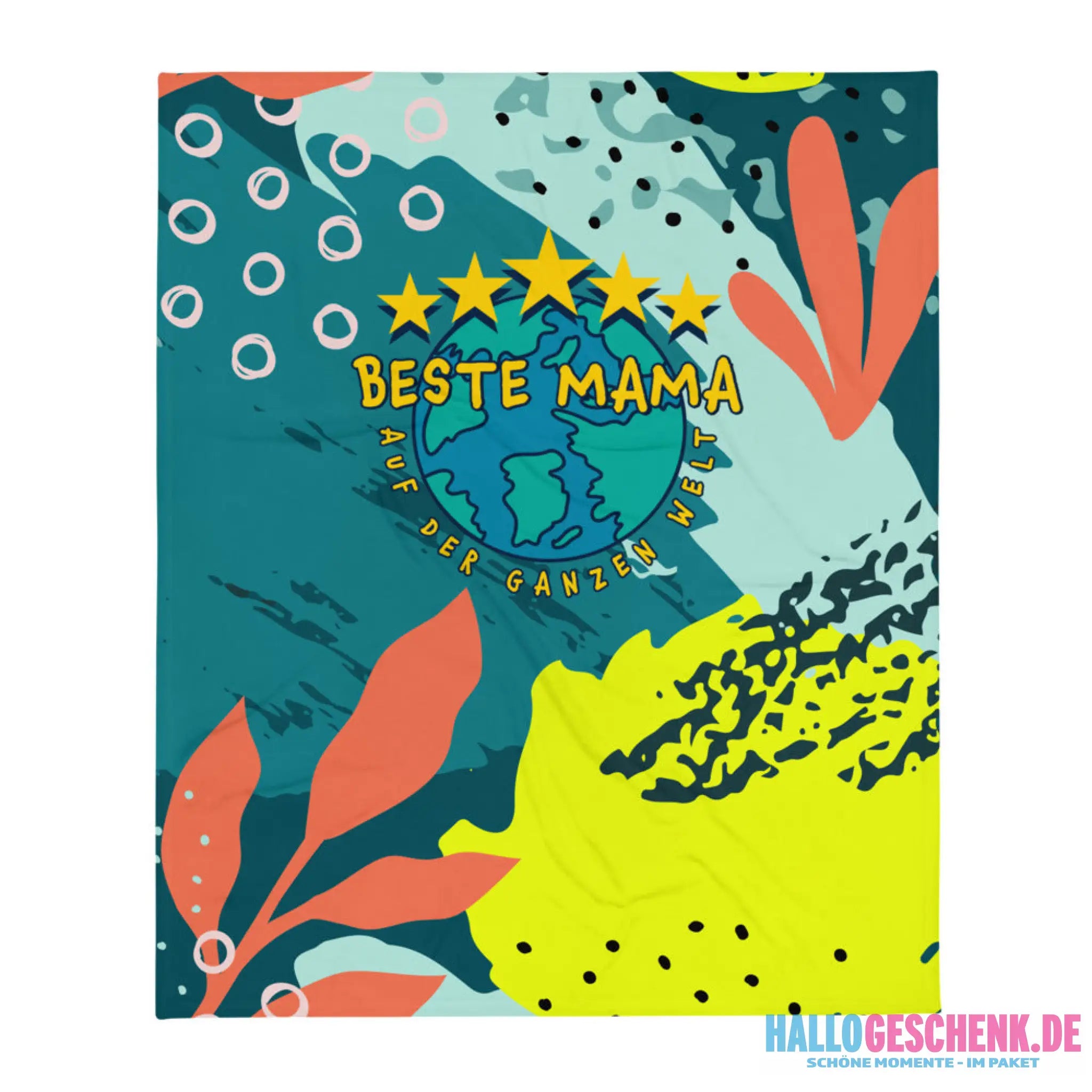 Beste Mama - auf der ganzen Welt! • Kuscheldecke / Tagesdecke - Kuscheldecken