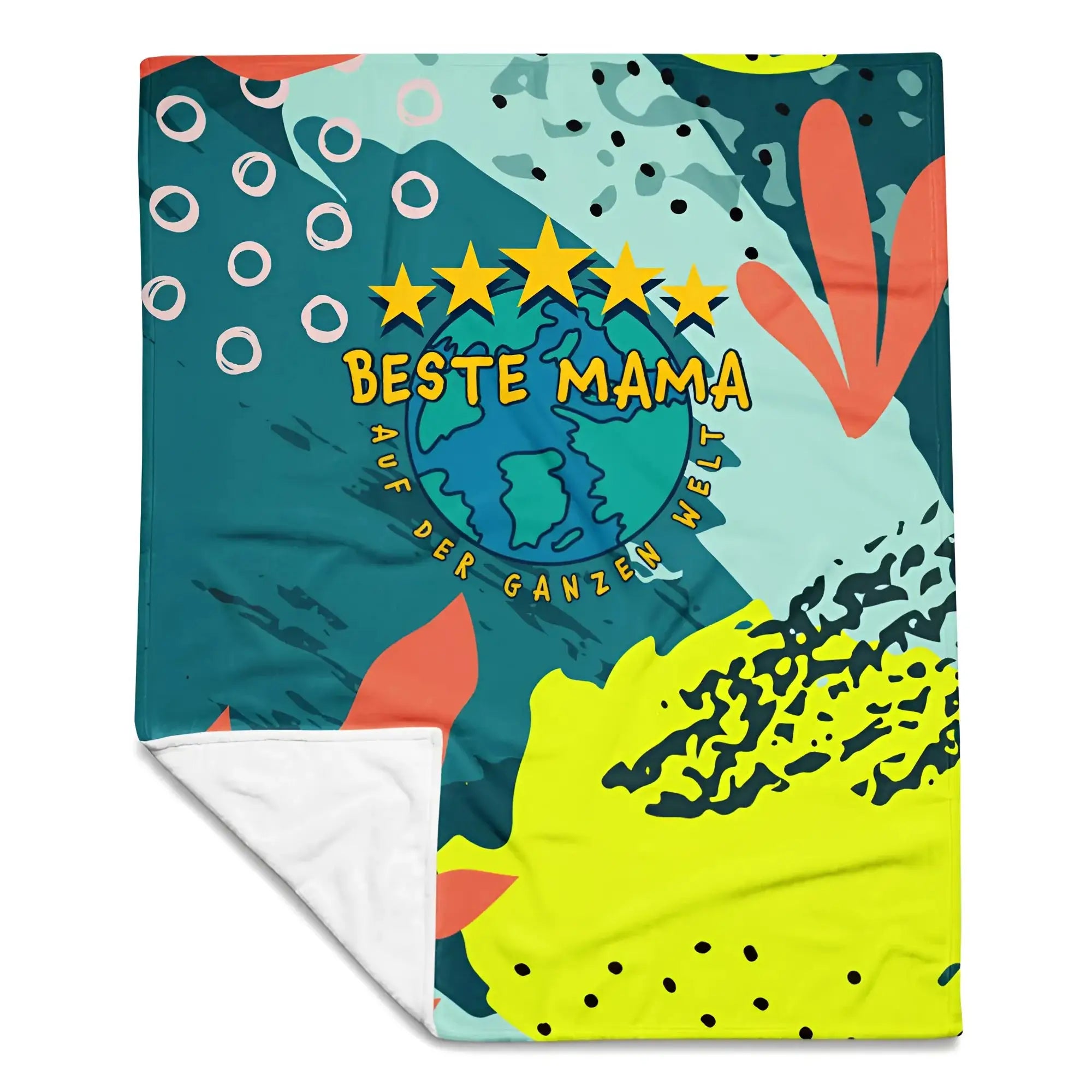 Beste Mama - auf der ganzen Welt! • Kuscheldecke / Tagesdecke - Kuscheldecken