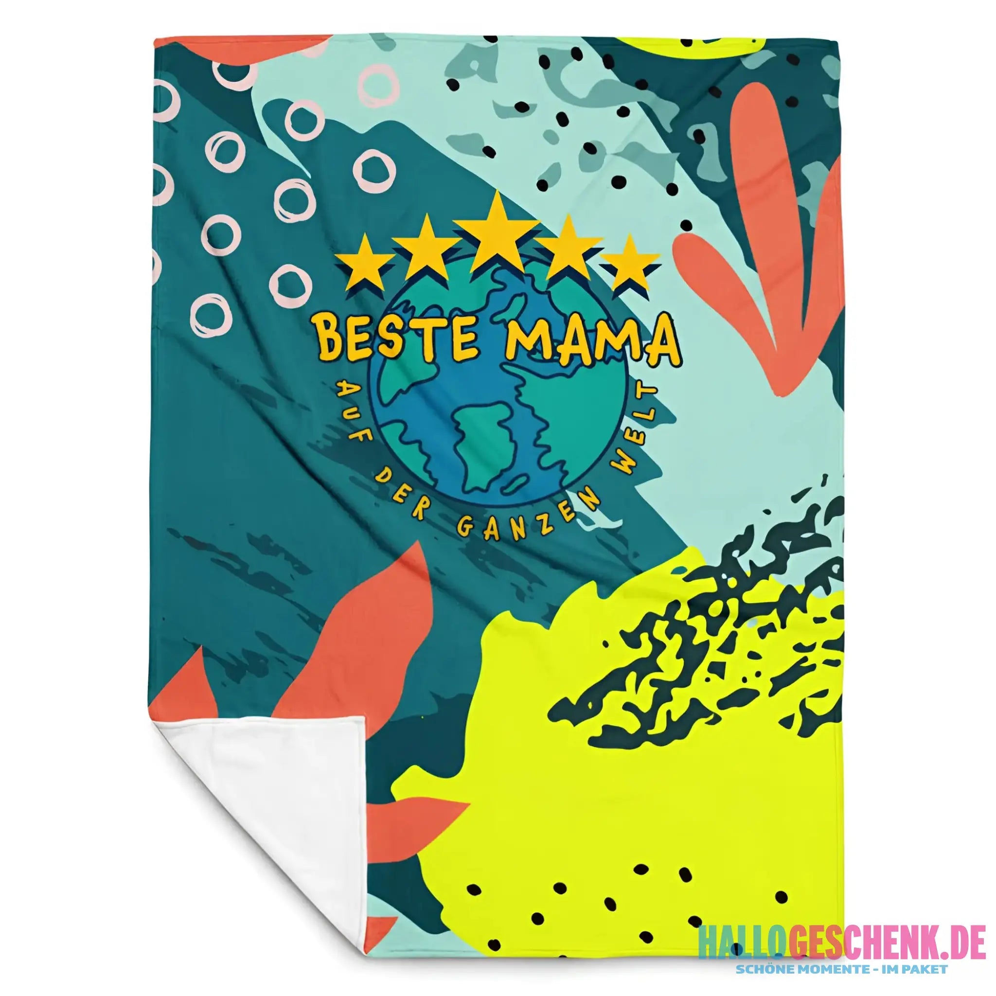 Beste Mama - auf der ganzen Welt! • Kuscheldecke / Tagesdecke - Kuscheldecken