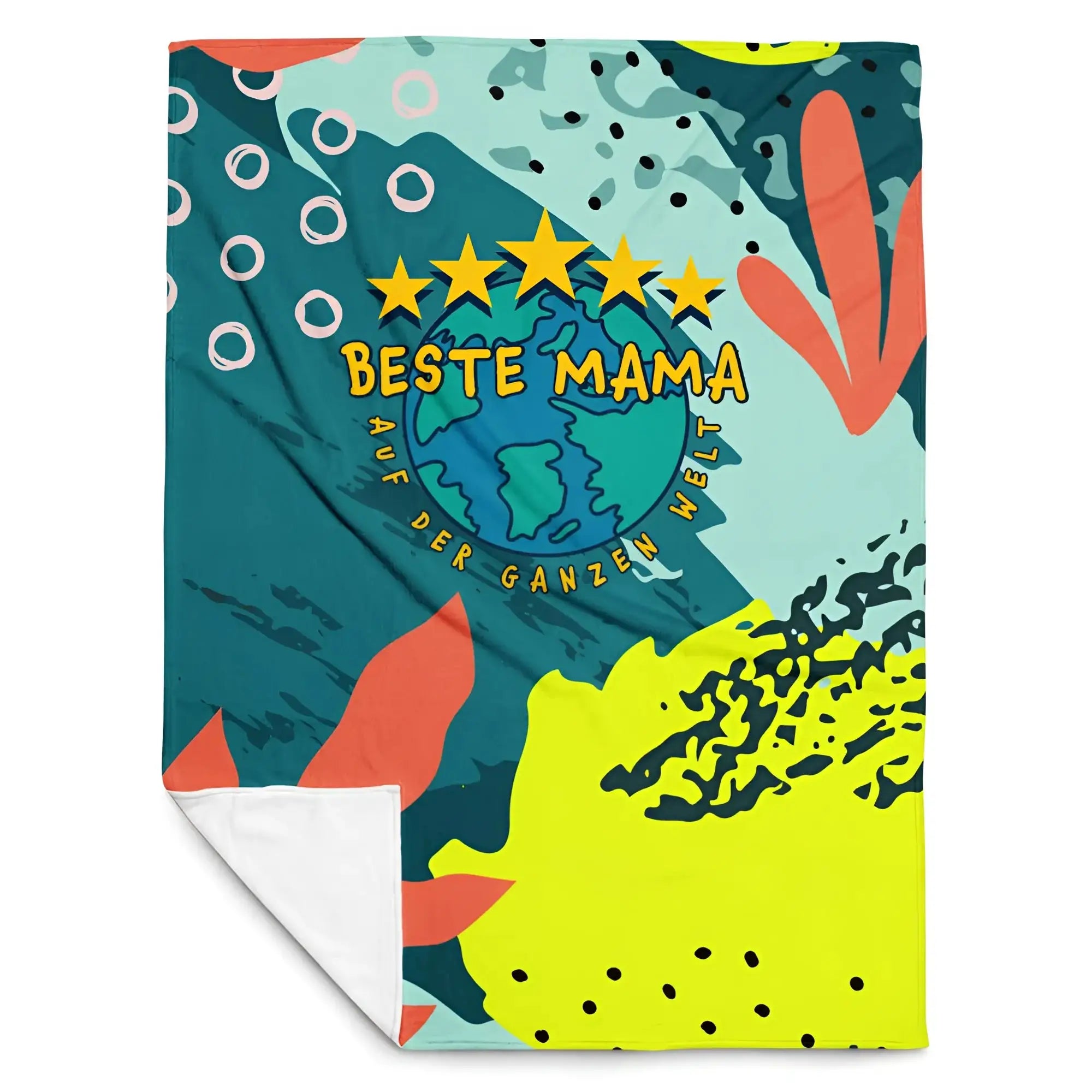 Beste Mama - auf der ganzen Welt! • Kuscheldecke / Tagesdecke - Kuscheldecken