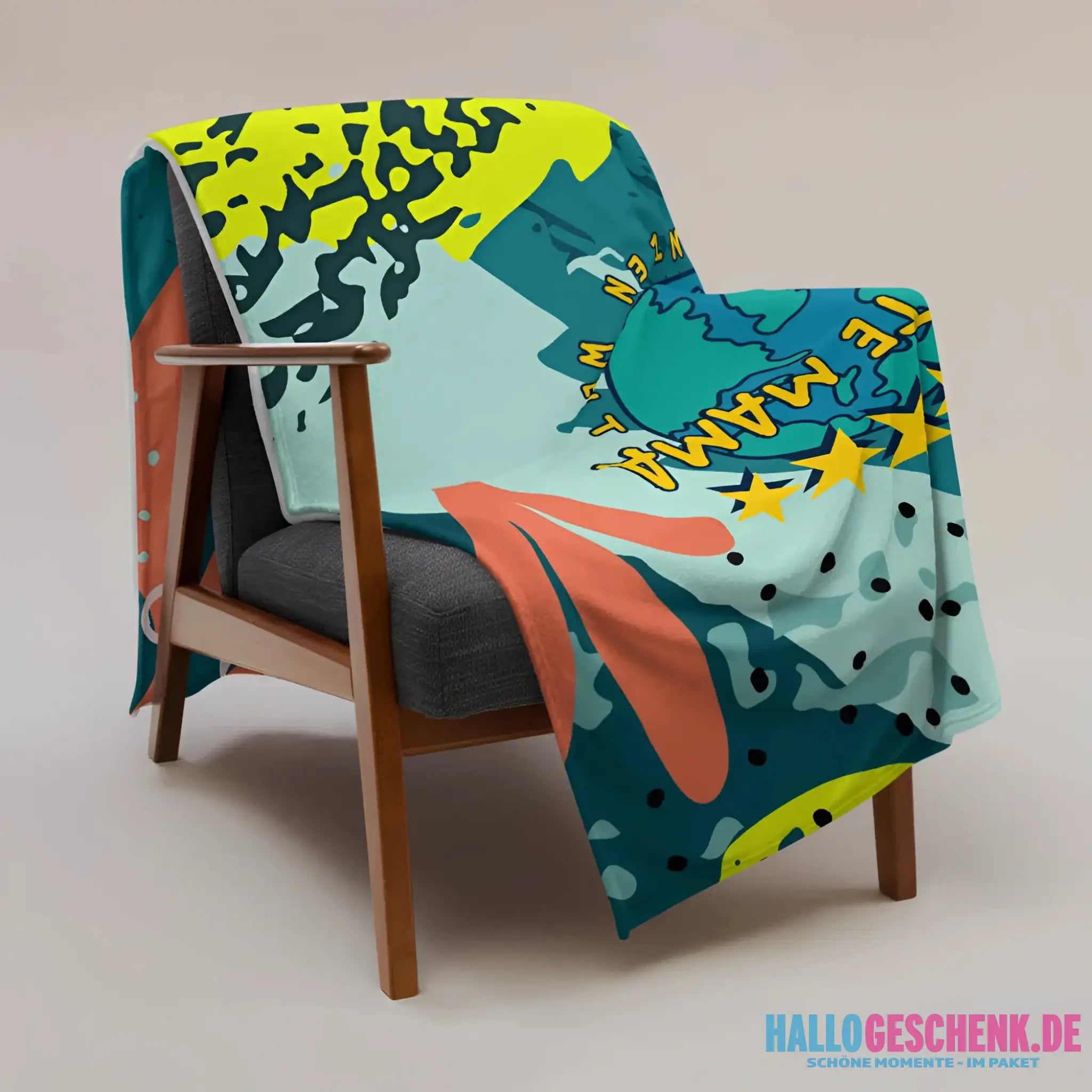 Beste Mama - auf der ganzen Welt! • Kuscheldecke / Tagesdecke - Kuscheldecken