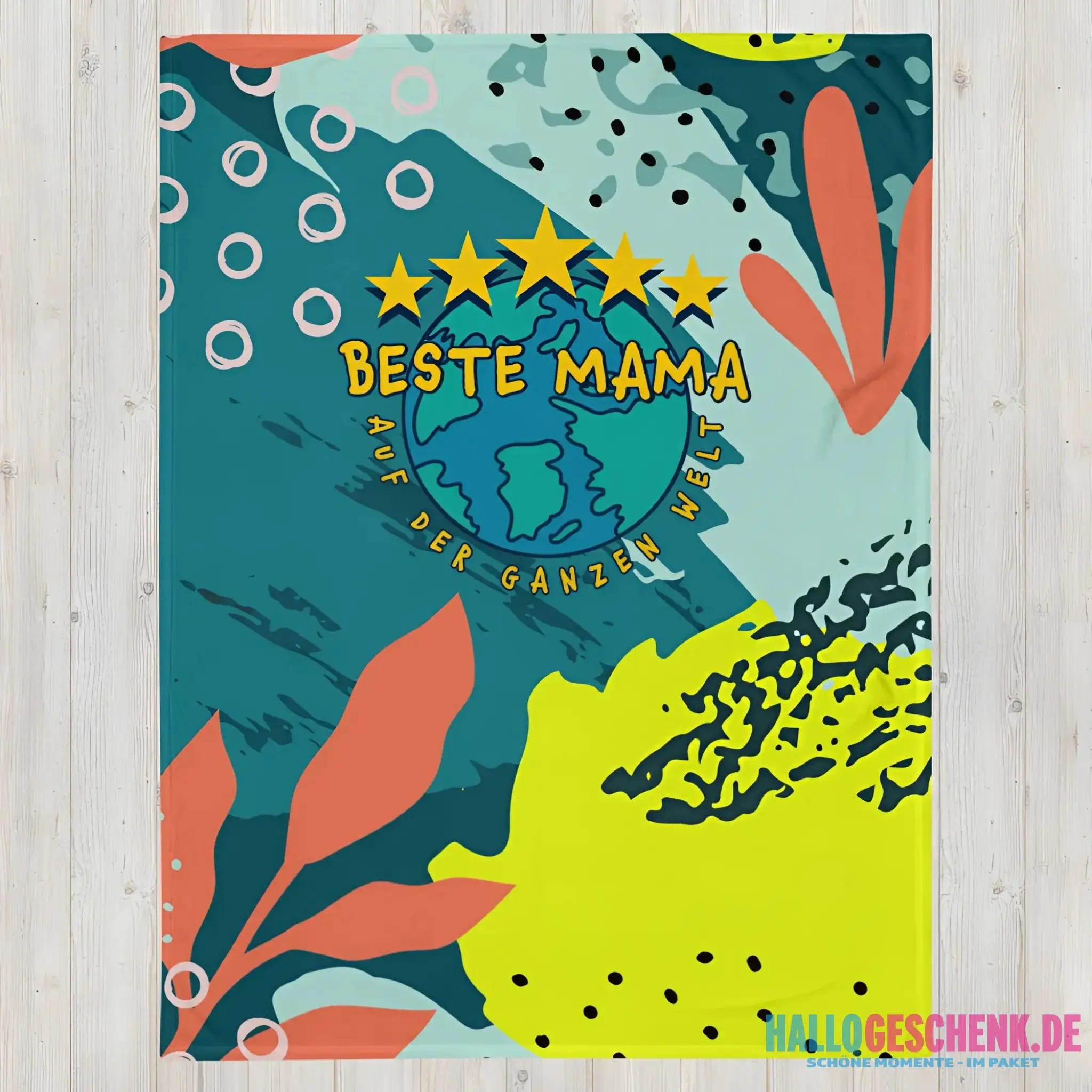 Beste Mama - auf der ganzen Welt! • Kuscheldecke / Tagesdecke - Kuscheldecken