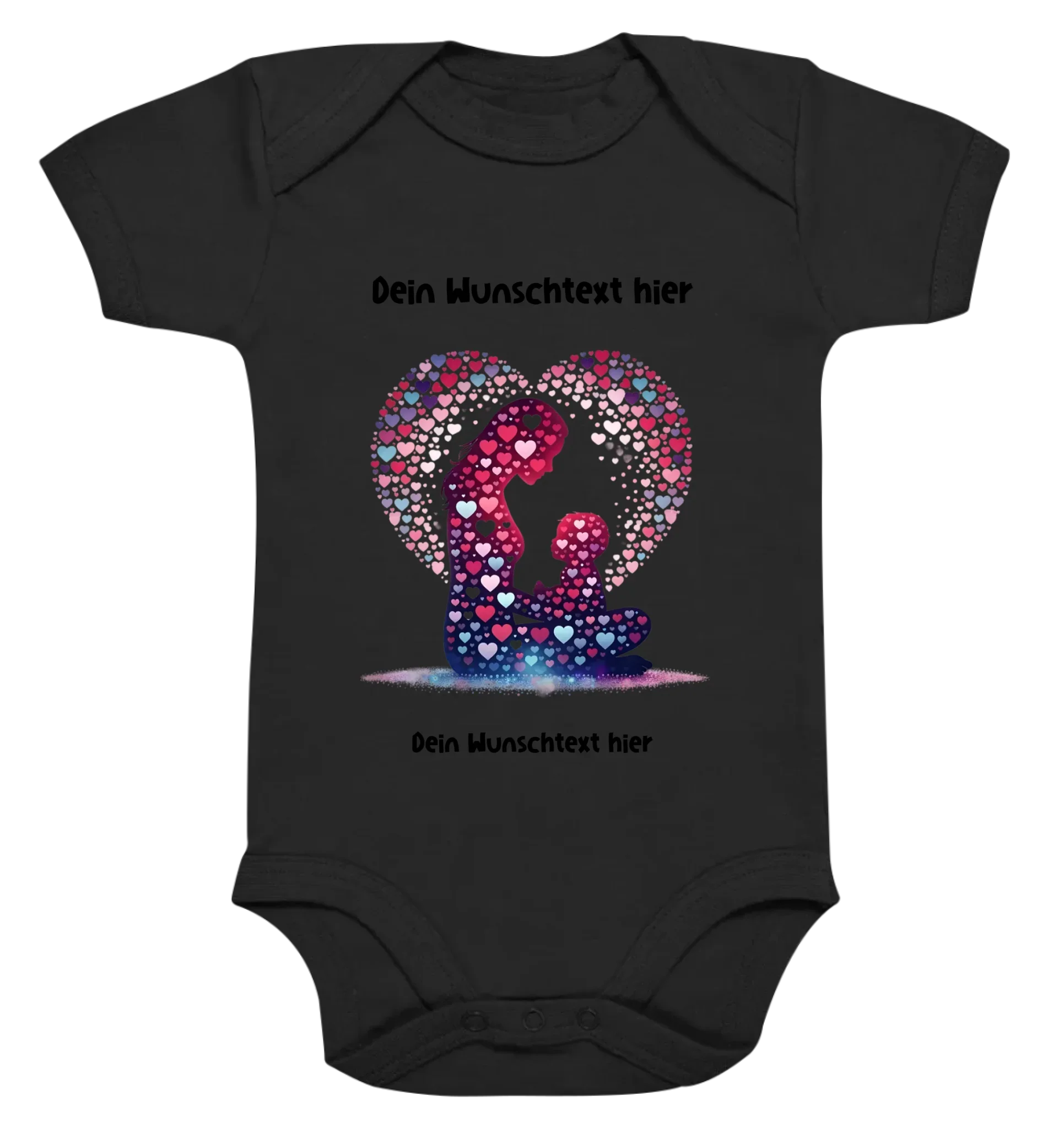 Beste Mama Wunschtext • mehrere Artikel • ’Statement-Collection’ • Mein Motiv • Premium Baby Bodysuit • Bio / Black