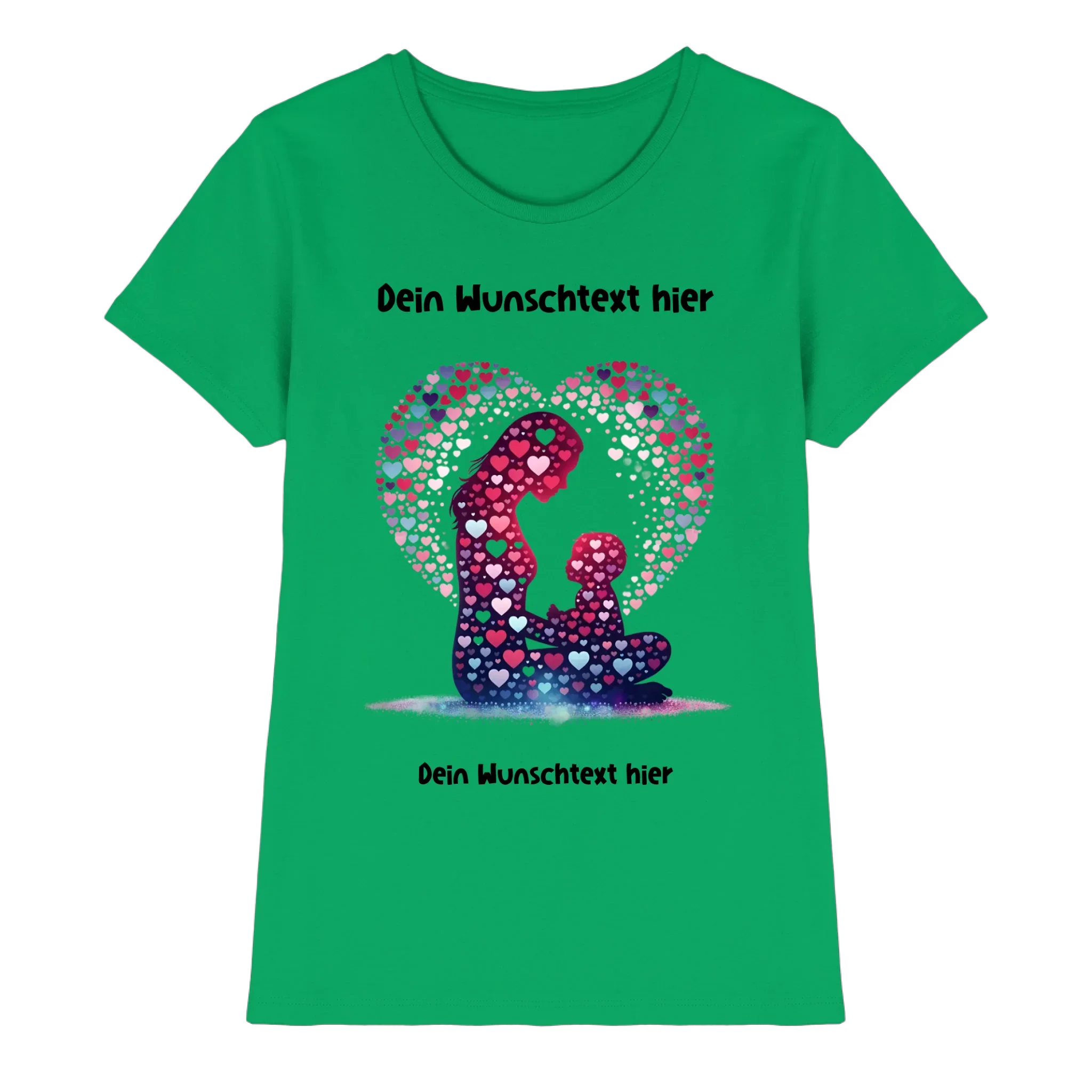 Beste Mama Wunschtext • mehrere Artikel • ’Statement-Collection’ • Mein Motiv • Premium Damen T-Shirt Bio / Green-Apple