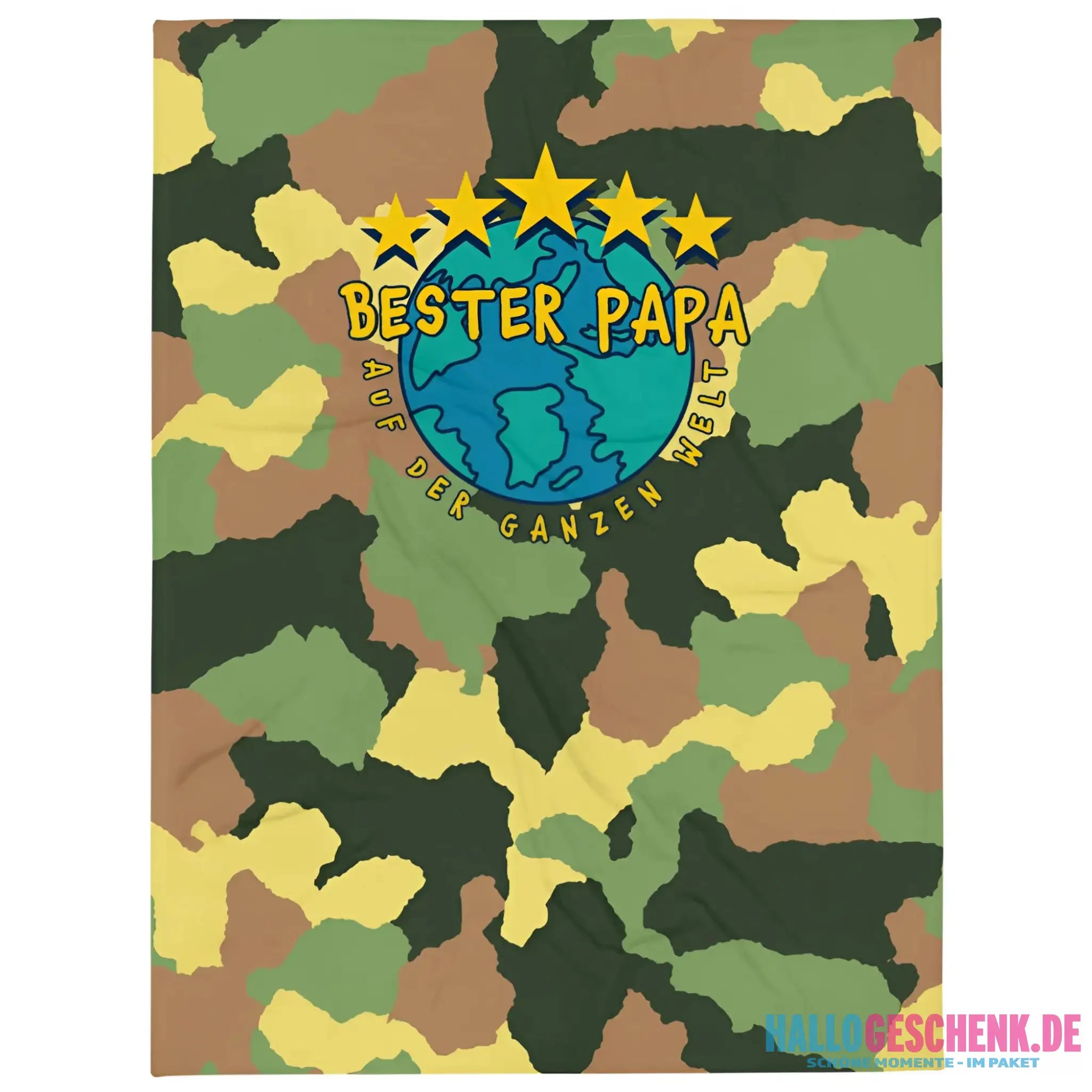Bester Papa - auf der ganzen Welt! âą Kuscheldecke / Tagesdecke - Kuscheldecken