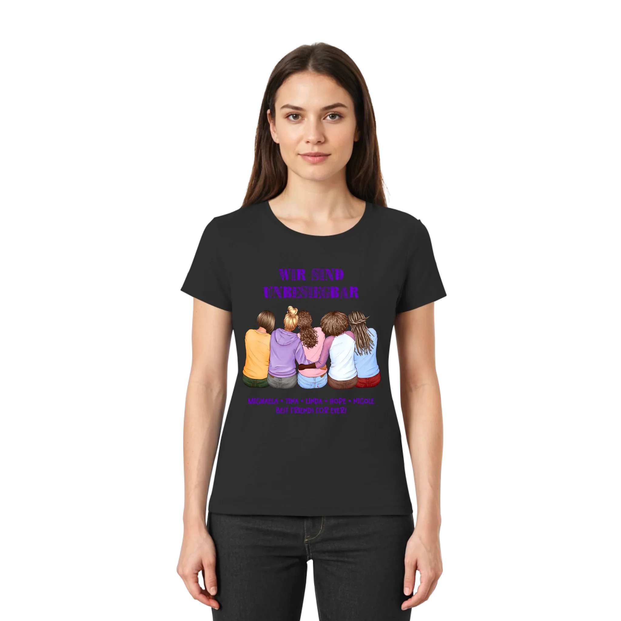 Besties: 2-5 Freundinnen • mehrere Artikel • ’Statement-Collection’ • Wunschtext • personalisierte Figuren